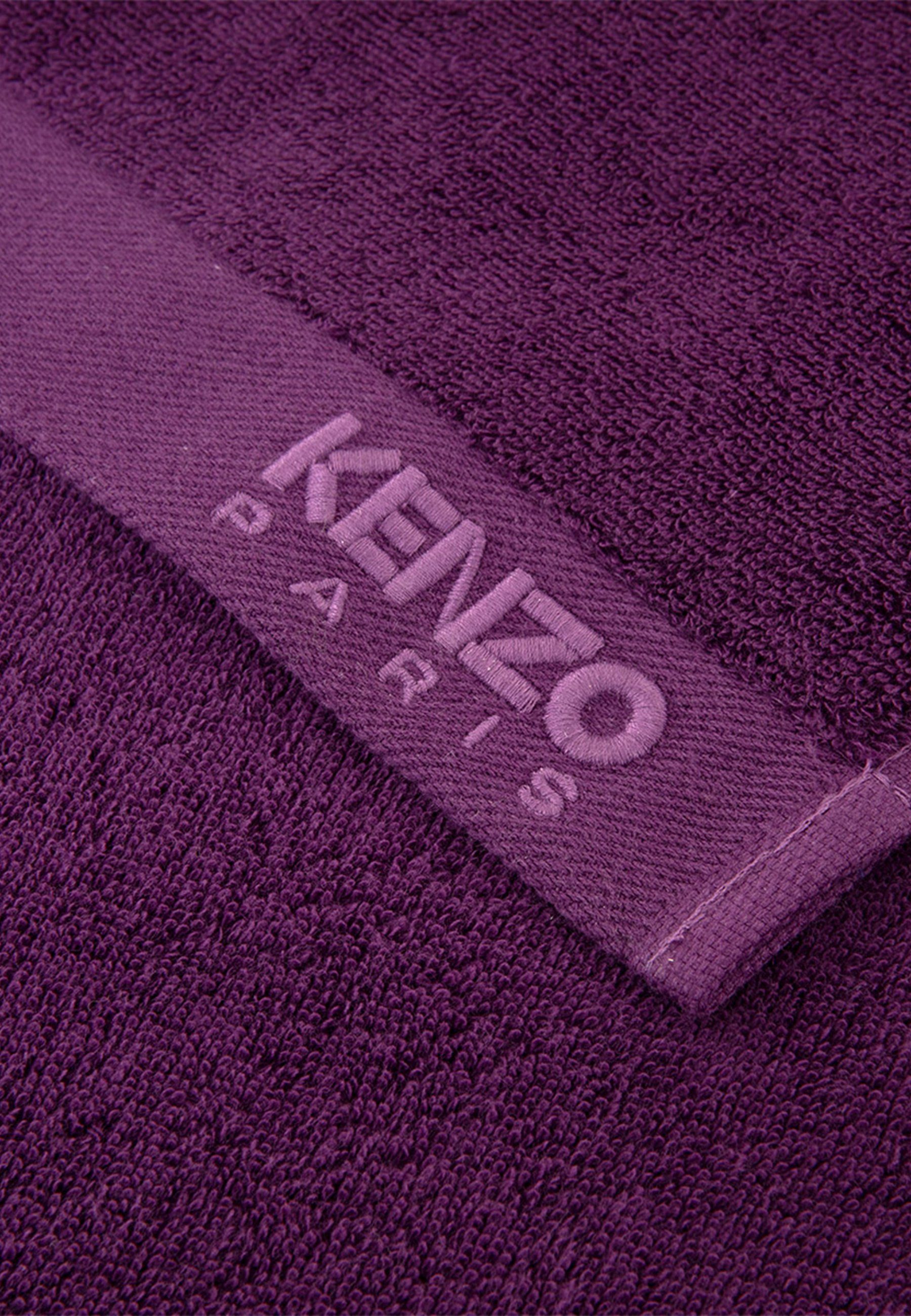 Kz MAISON LILA Iconic Handtücher KENZO Handtuch, Label-Applikationen mit