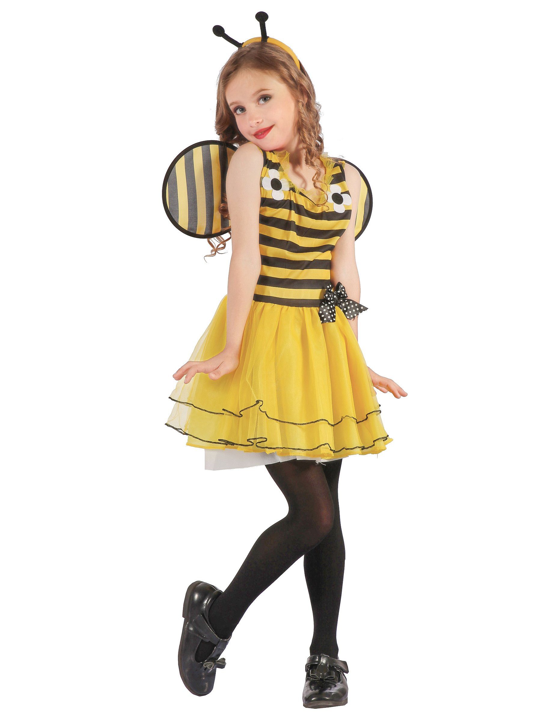 JADEO Kostüm Niedliches Hummel-Kinderkostüm Bienenkostüm gelb-schwarz