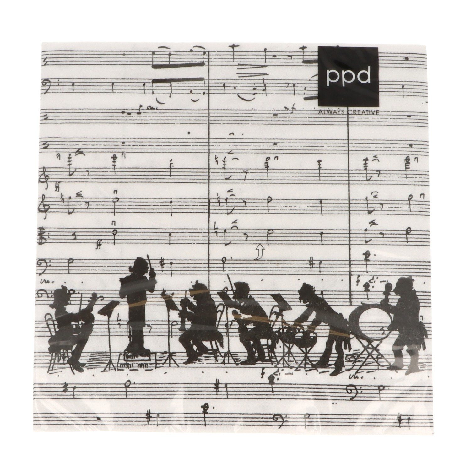 PPD Papierserviette Servietten Orchestra, "Orchestra", 20 Stück