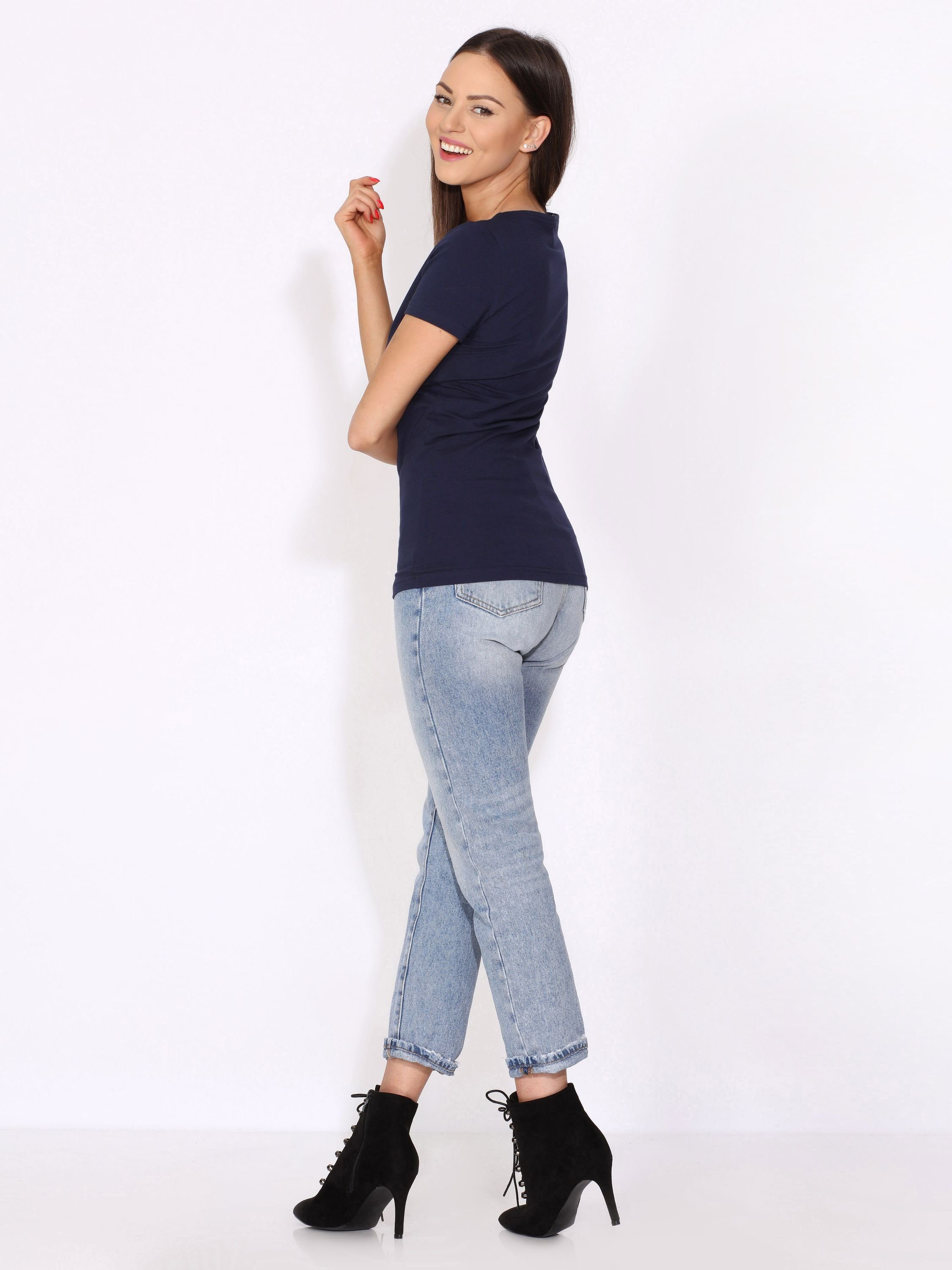 Merry Style T-Shirt Damen T-Shirt Kurzarm MS10-370 (1-tlg) günstig online kaufen