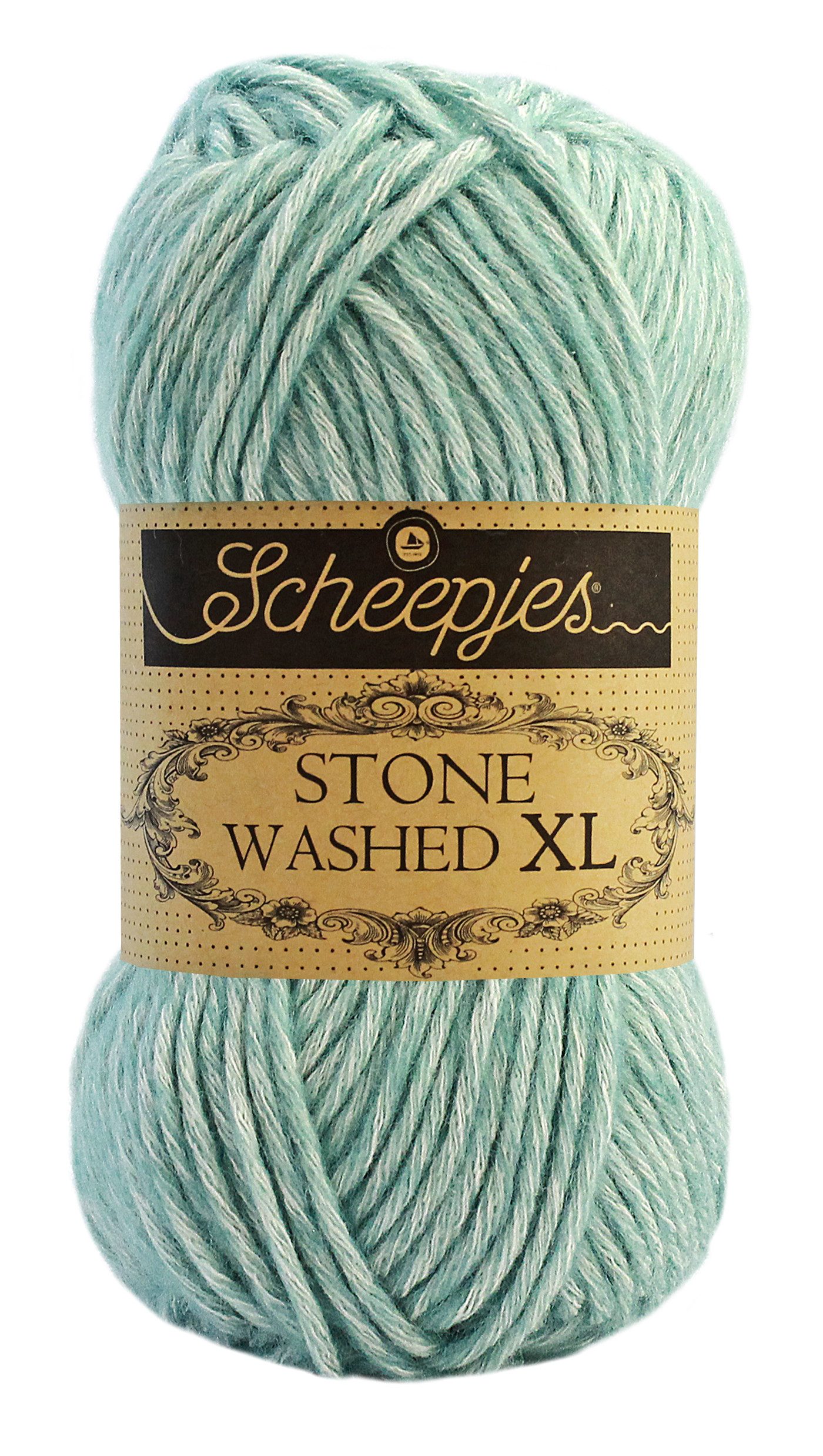 Scheepjes Stone Washed XL Wolle zum stricken und häkeln Häkelwolle, 75 m (weiches Strickgarn, 50g Handstrickgarn), 70% Baumwolle, 30% Acryl