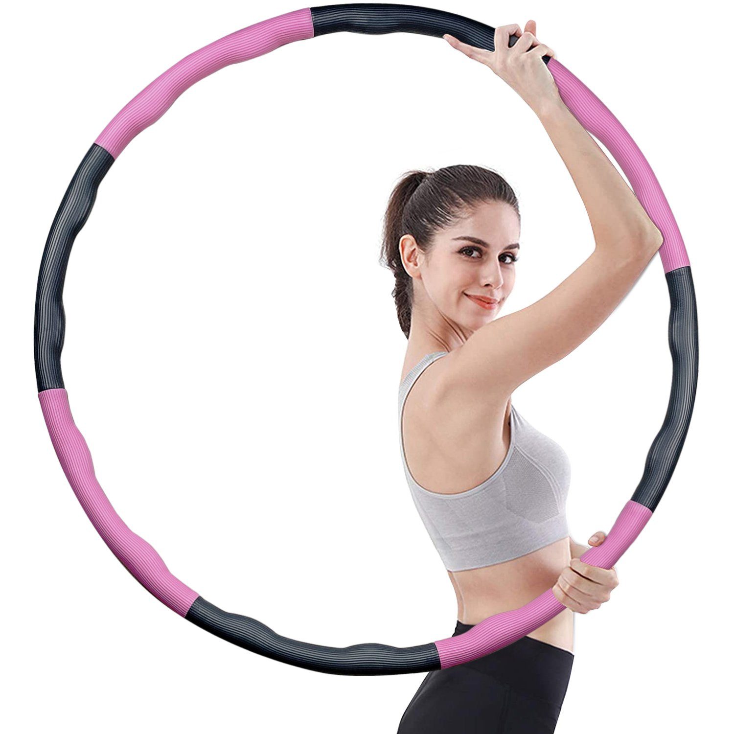KIKAKO Hula-Hoop-Reifen Hula Hoop Reifen, Fitness Hula Hoop zur Gewichtsreduktion und Massage