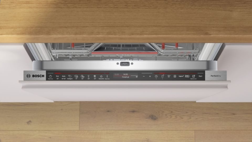 BOSCH vollintegrierbarer Geschirrspüler Zeolith-Trocknung SBD8TCX04E, 14 Maßgedecke, XXL Geschirrspüler