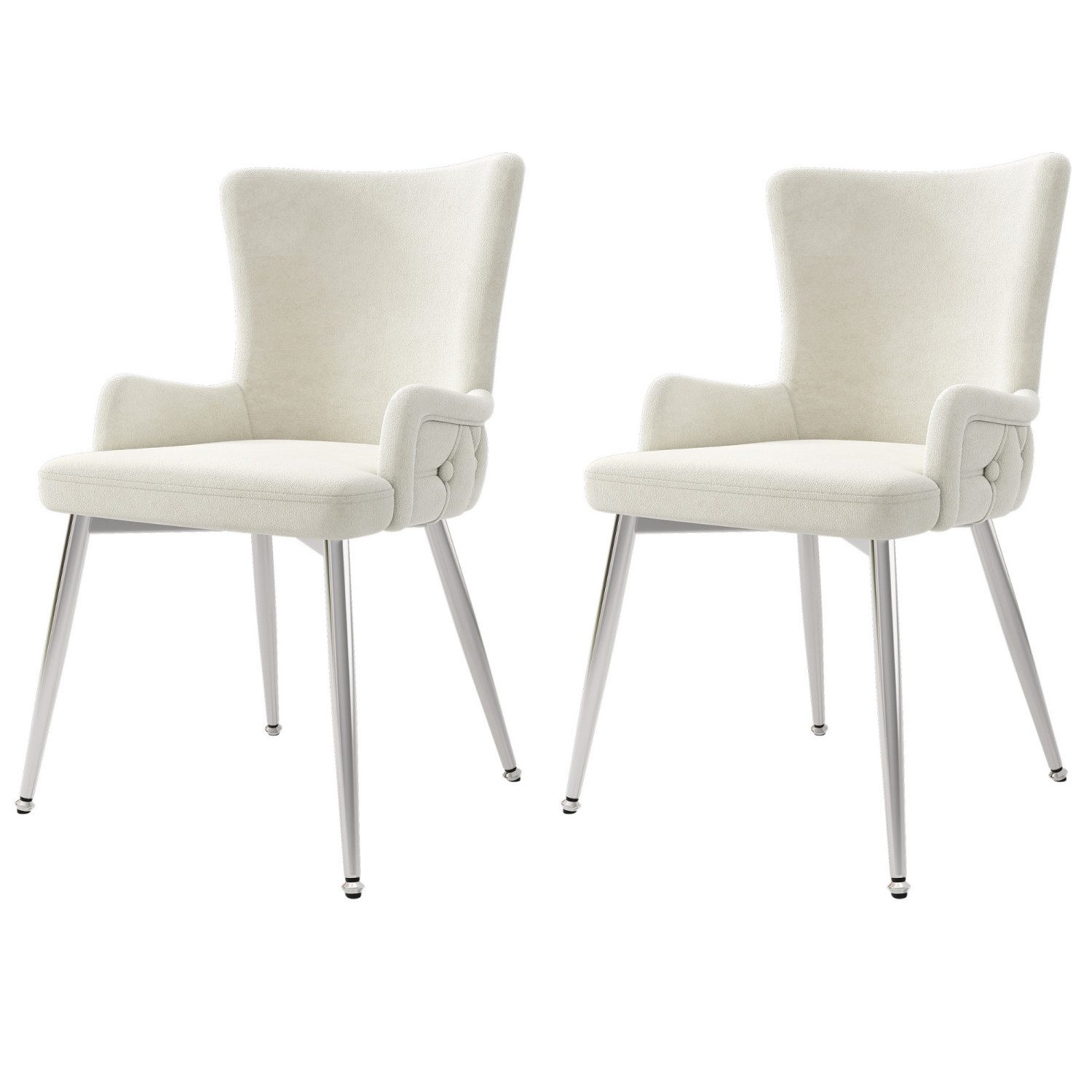 Fanttik Esszimmerstuhl 2er-Set, luxuriöser Wohnzimmer-Schlafzimmer-Loungese günstig online kaufen