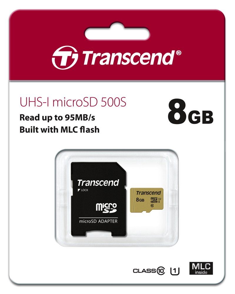 Micro SDHC Karte 8GB Speicherkarte 500S UHS-I U1 Class 10 Speicherkarte