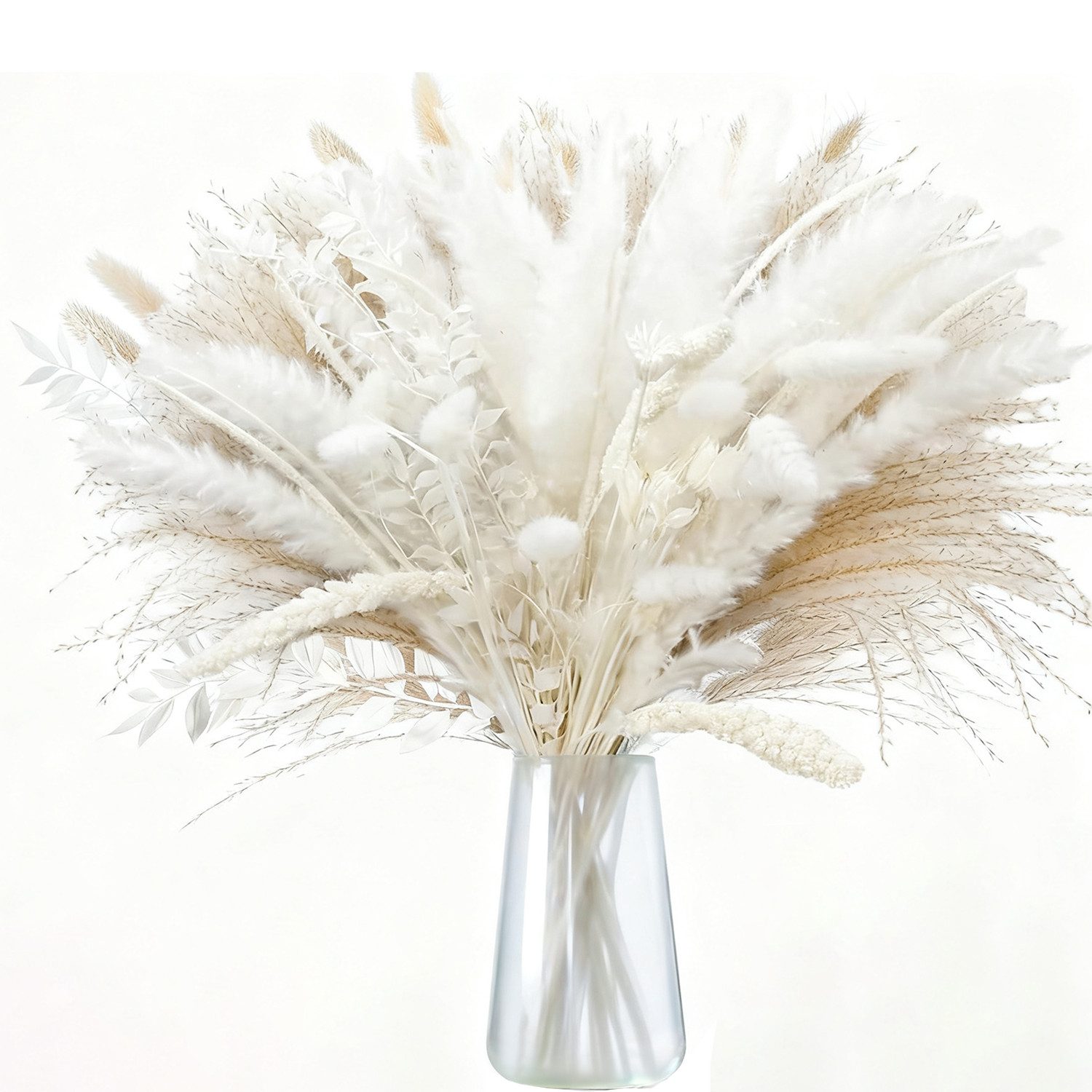 Trockenblume 70 Stück Pampasgras Getrocknet DIY 45cmTrockenblumen Deko Boho günstig online kaufen