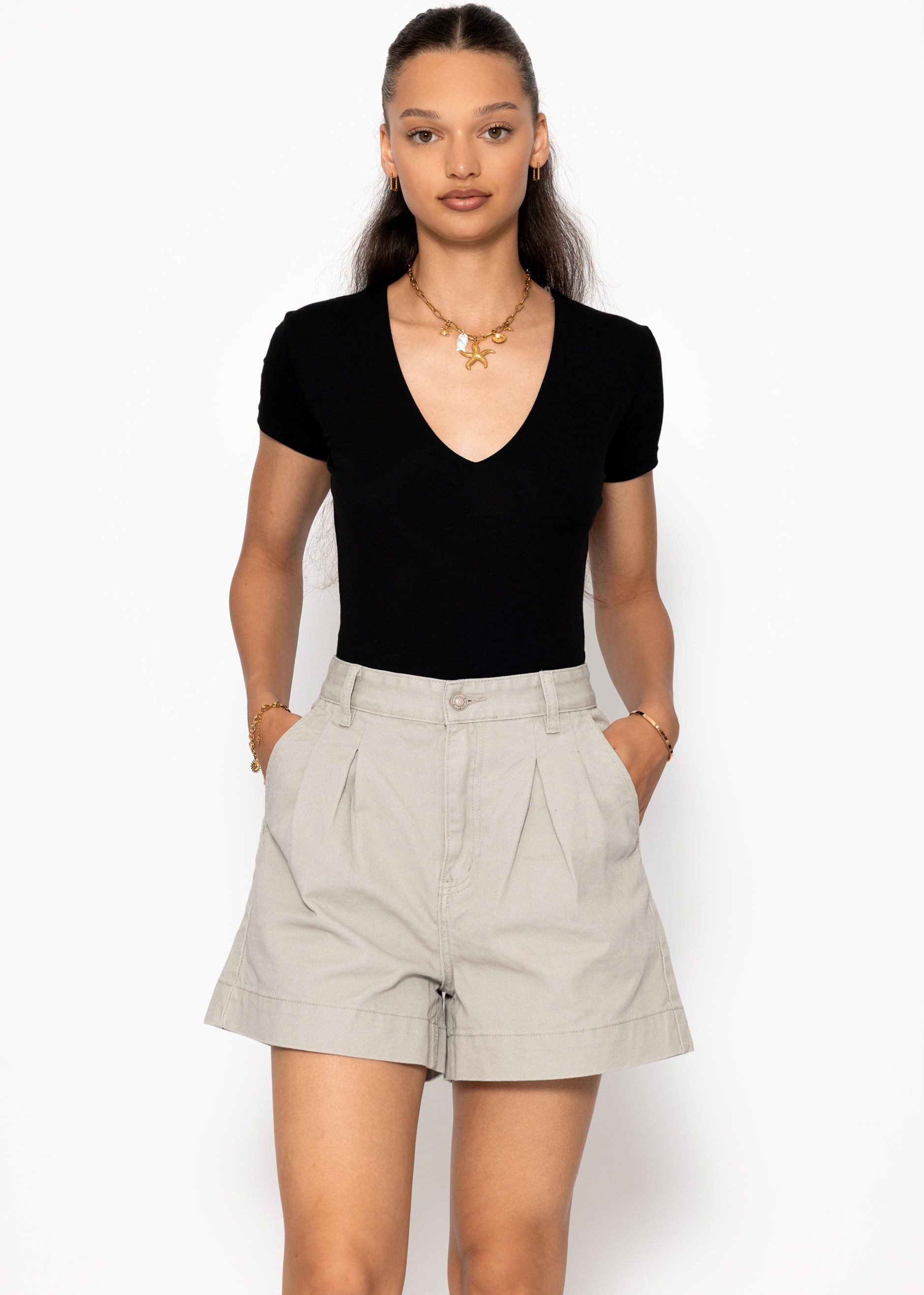 SASSYCLASSY Shorts High Waist Shorts aus Jeansstoff für Damen Lässige kurze günstig online kaufen