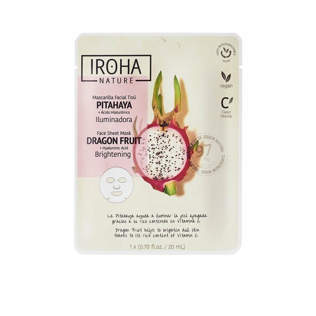 Iroha Gesichtswasser NATURE MASK dragon fruit + hyaluronic acid 1 u