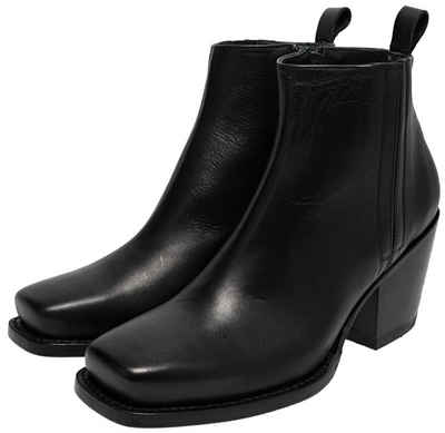 Sendra Boots LAYA 12131 Schwarz Stiefelette Rahmengenähte Damen Lederstiefelette