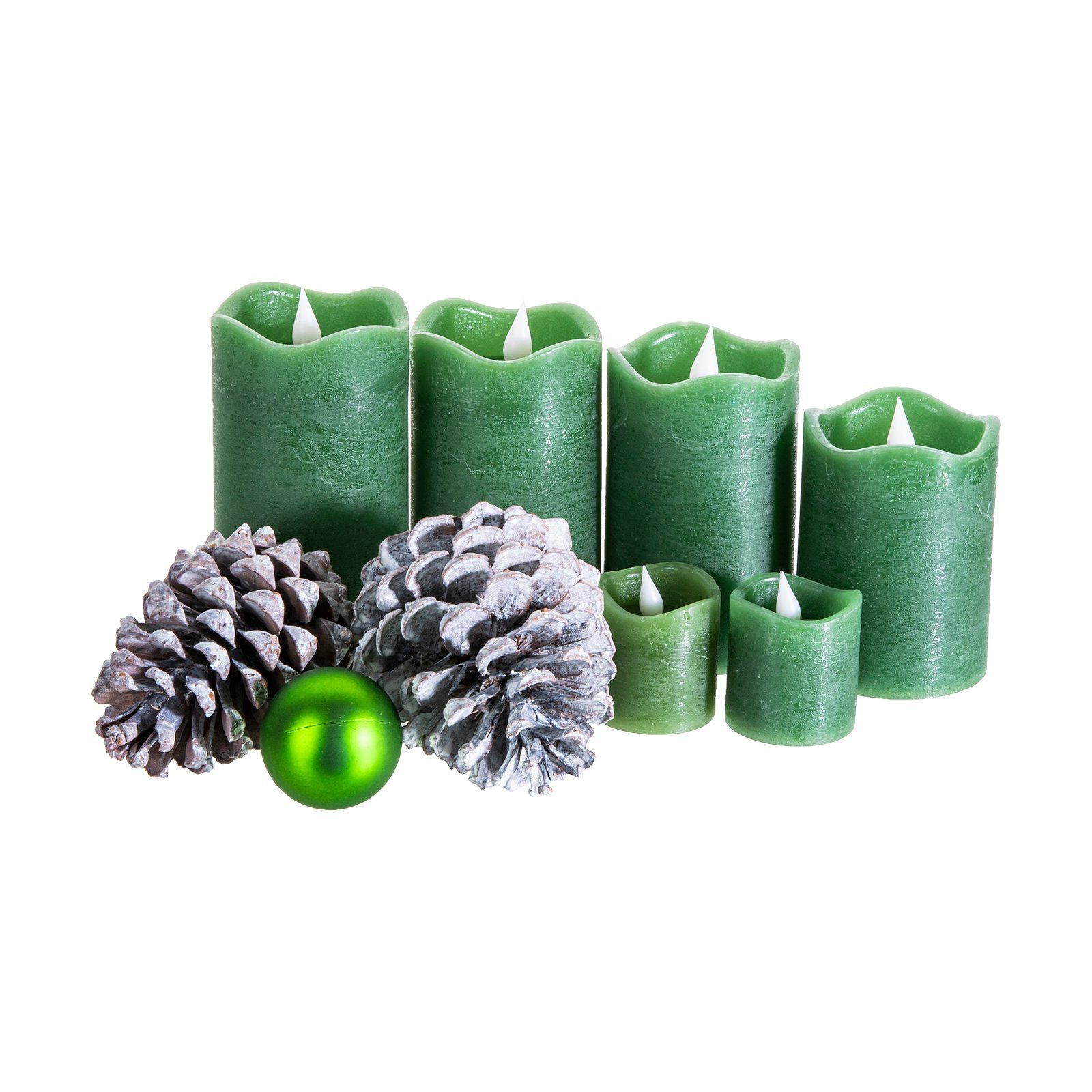 astor24 LED-Kerze Echtwachskerze LED Kerze 6 Stück Wachskerze Kerzen (6er-Set, 6 Kerzen)