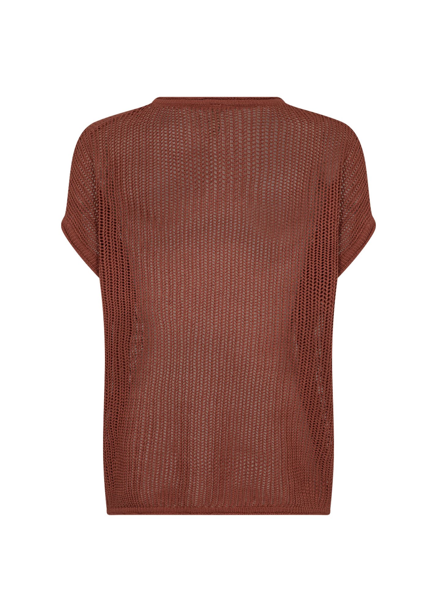 soyaconcept Strickpullover - Kurzarmshirt im Stricklook in Unifarben