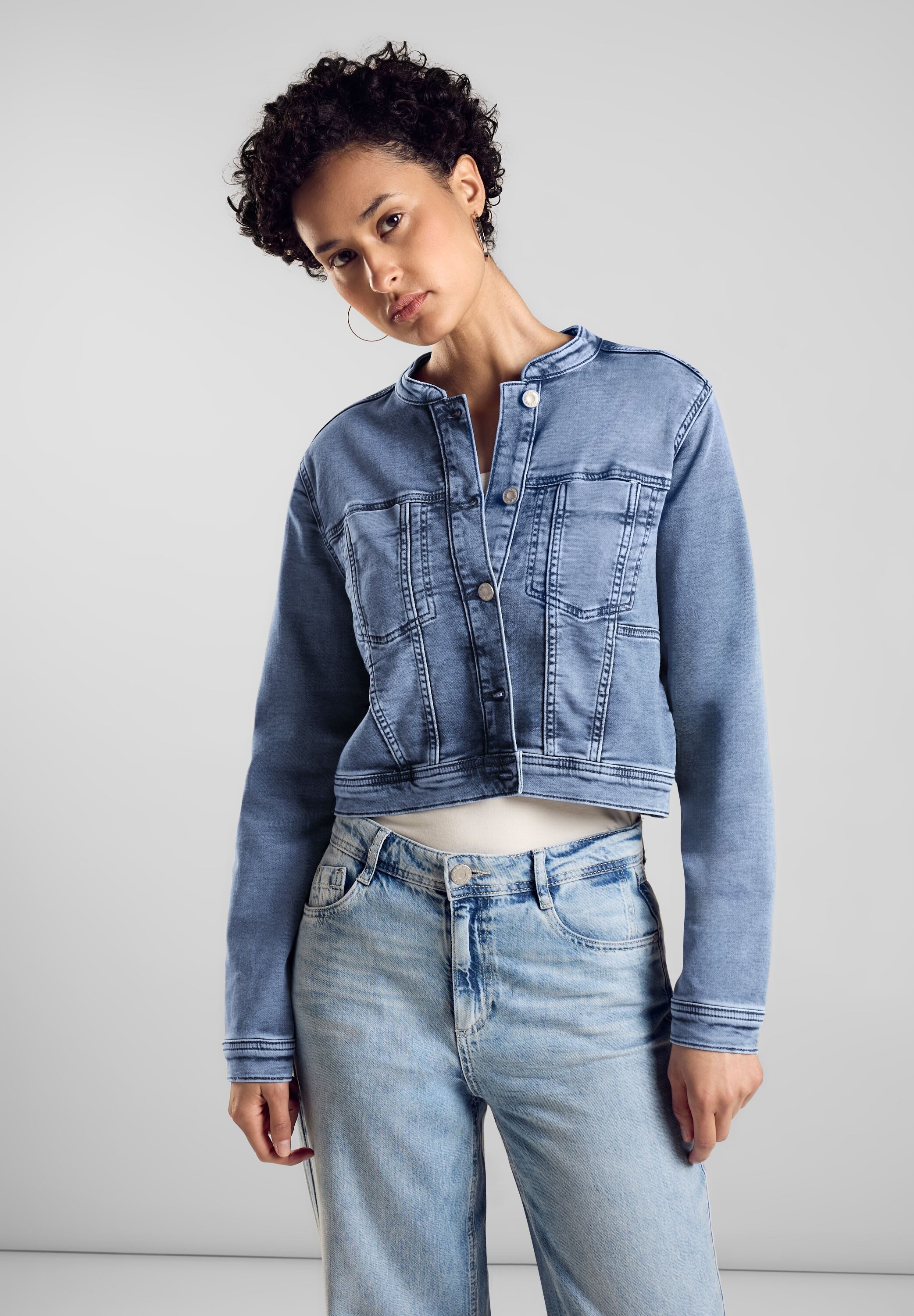 STREET ONE Jeansblazer kurz und mit günstig online kaufen