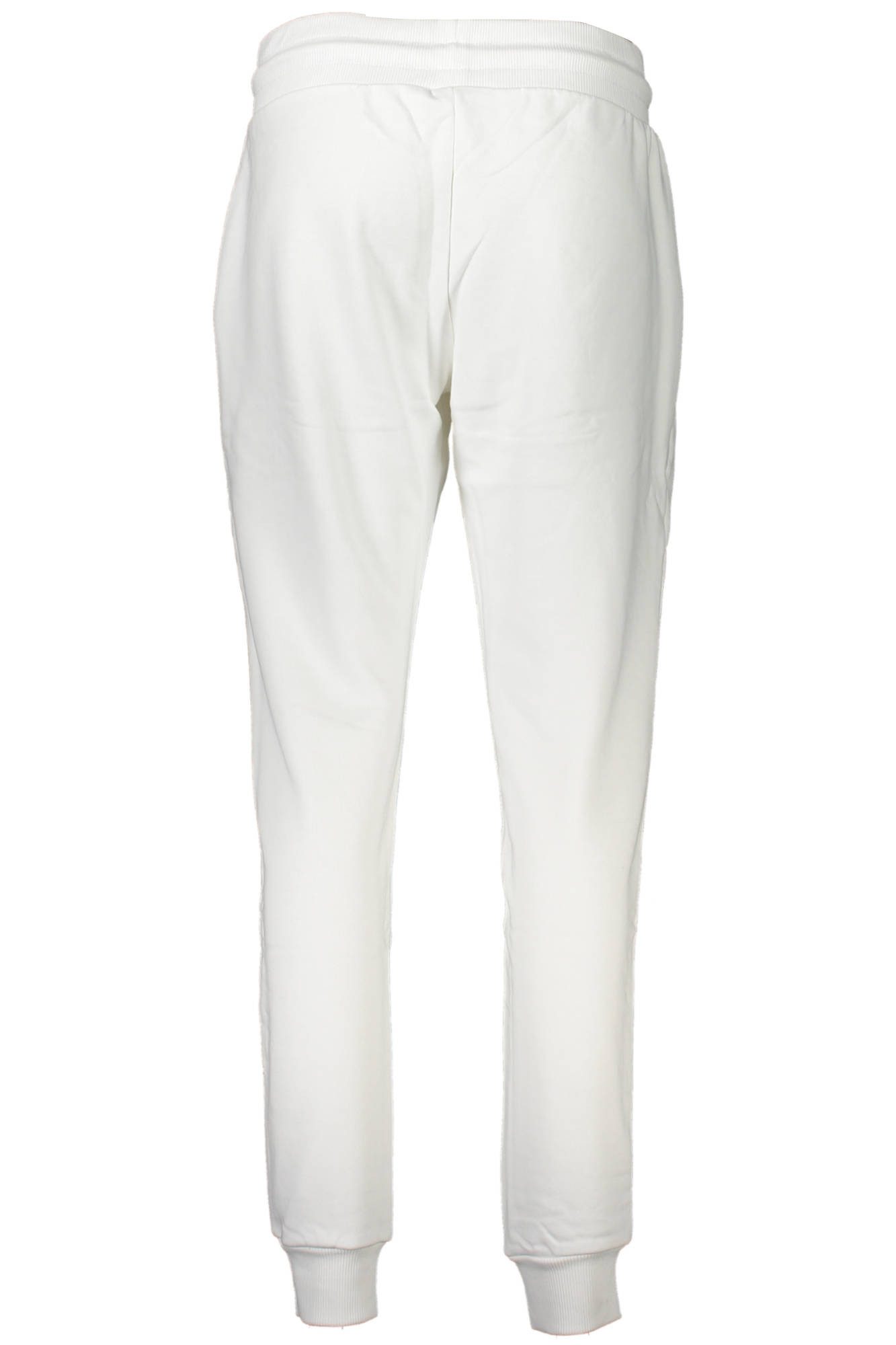 Cavalli Class 5-Pocket-Hose Elegante Damen Sporthose Weiß mit Aufdruck und Kordelzug-Bund