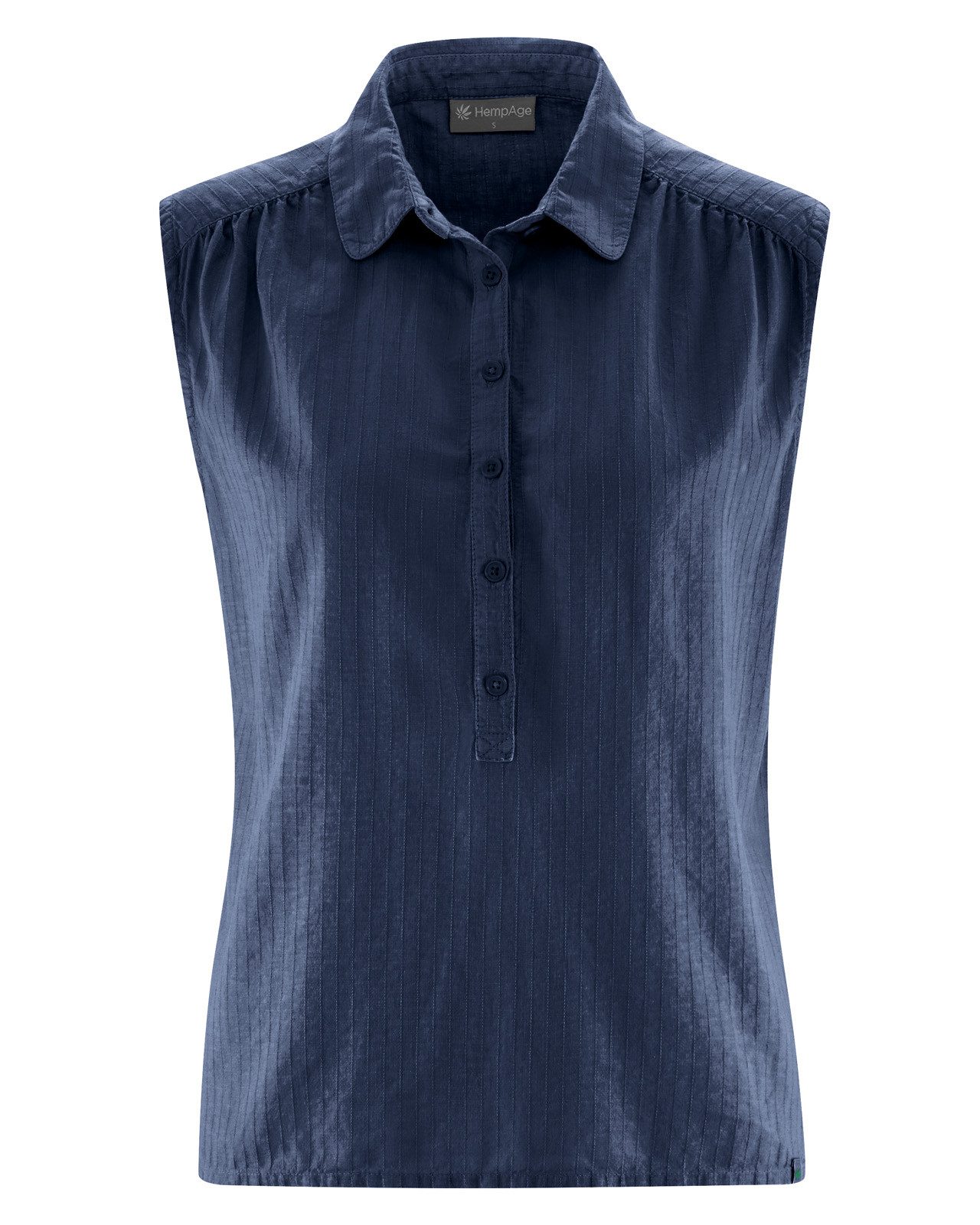 Hemdbluse Ärmellose Bluse Hanf/Biobaumwolle - Normal Fit