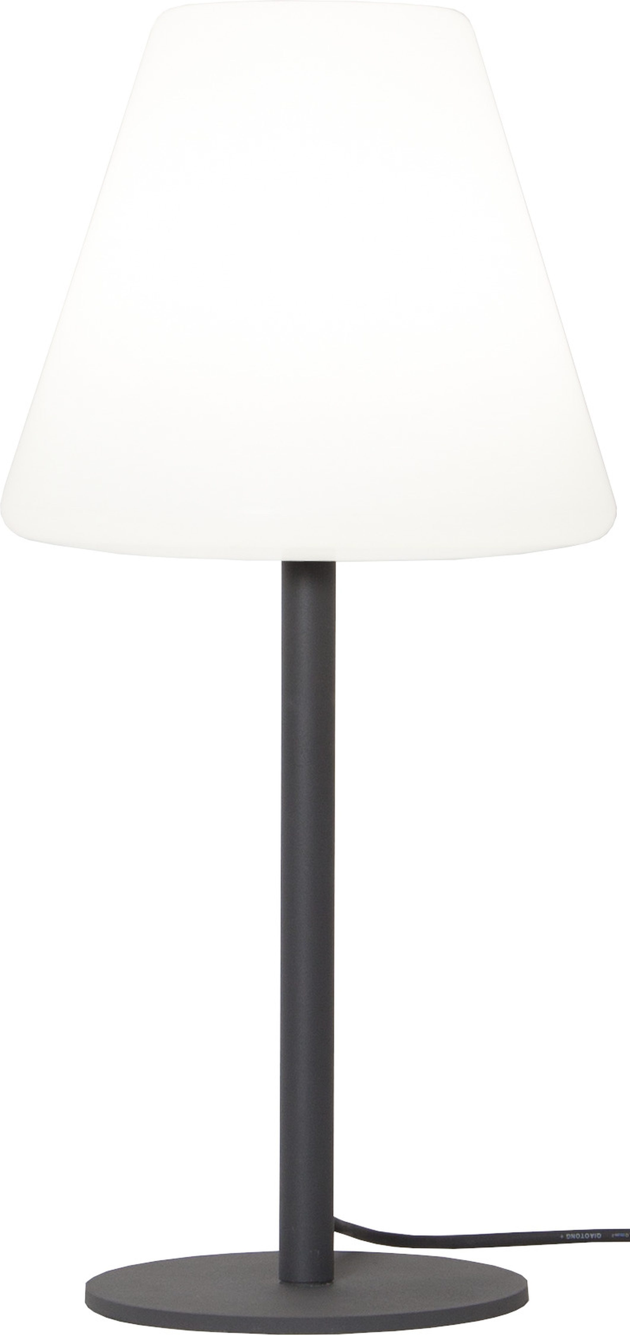 STAR TRADING Außen-Stehlampe Tischlampe Kreta, Leuchtmittel wechselbar, 60cm Höhe, E27-Fassung, max 25 W, 3 m H05RN-F-Kabel, IP65
