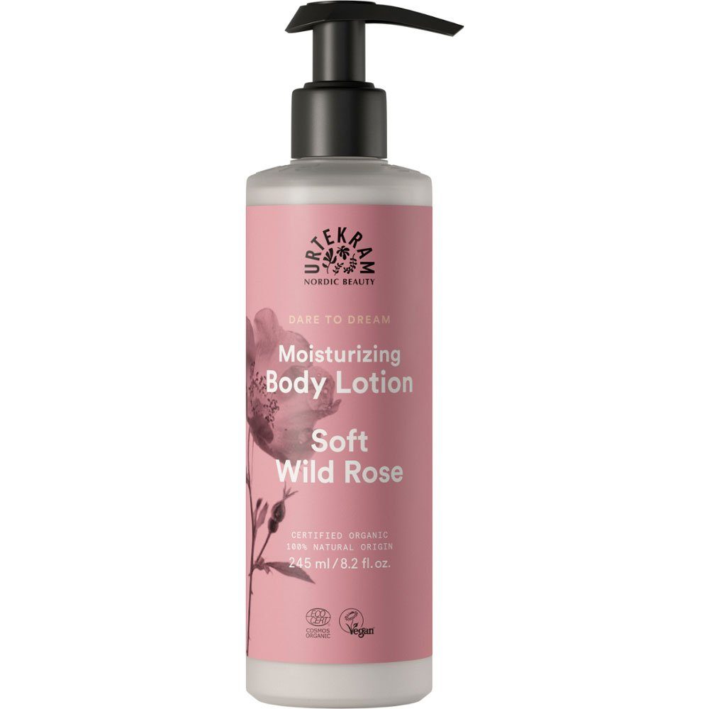 Urtekram Bodylotion Wild Rose, 245 ml