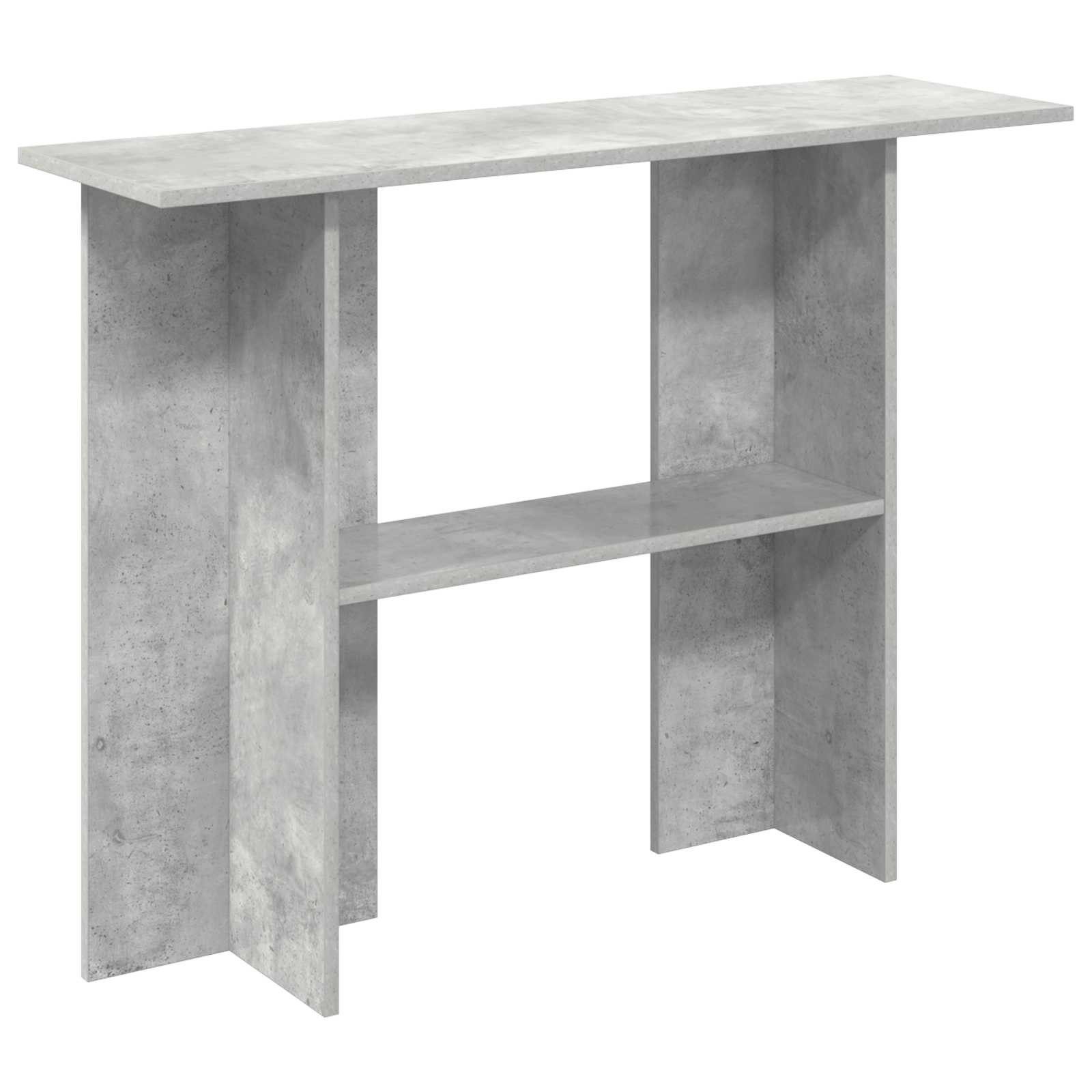 vidaXL Konsolentisch Konsolentisch Betongrau 100 x 30 x 75 cm Holzwerkstoff (1-St)