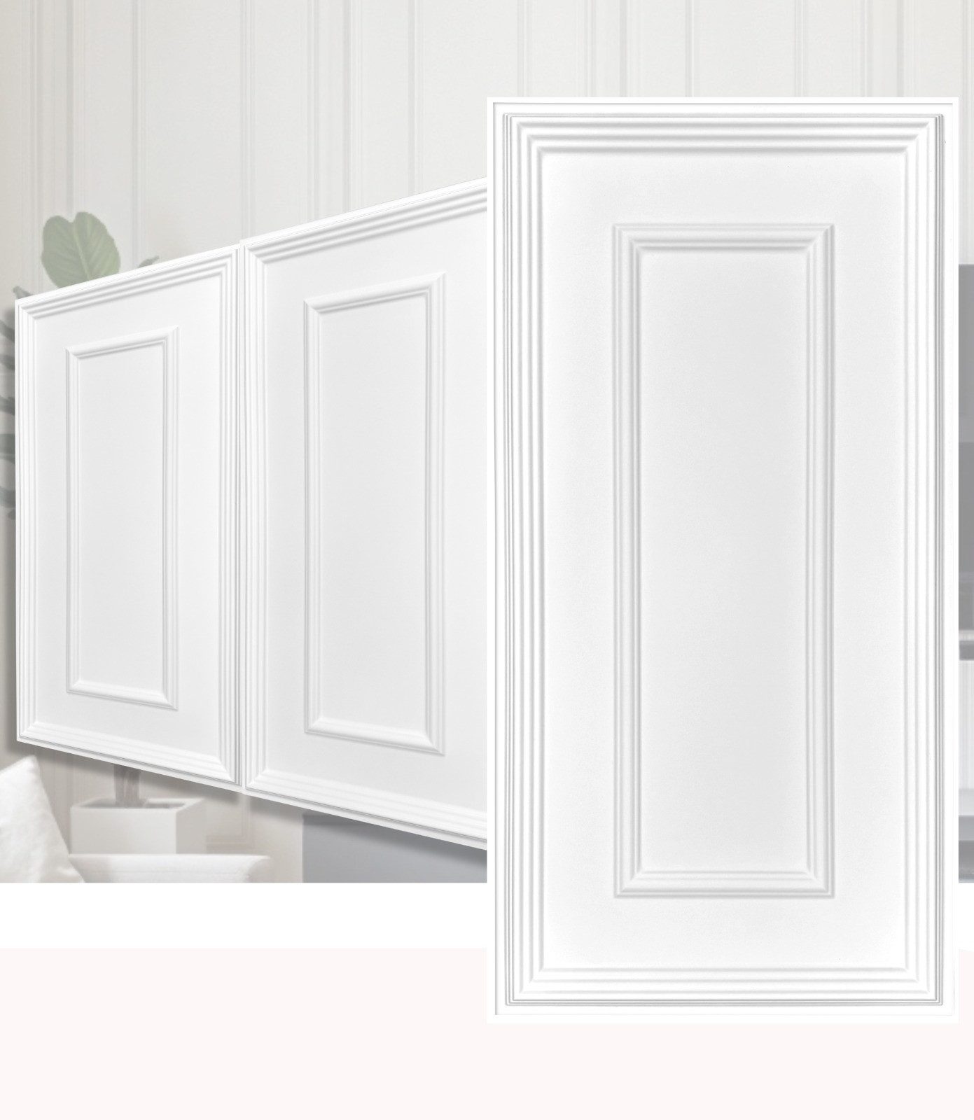 IKHEMalarka 3D Wandpaneel PVC Kunststoff Paneelen Wandverkleidung, BxL: 50x100 cm, 0,5 qm, (100x50cm, Einzelpaneel) Italienisches Design, Wasserfest, Stoßfest!