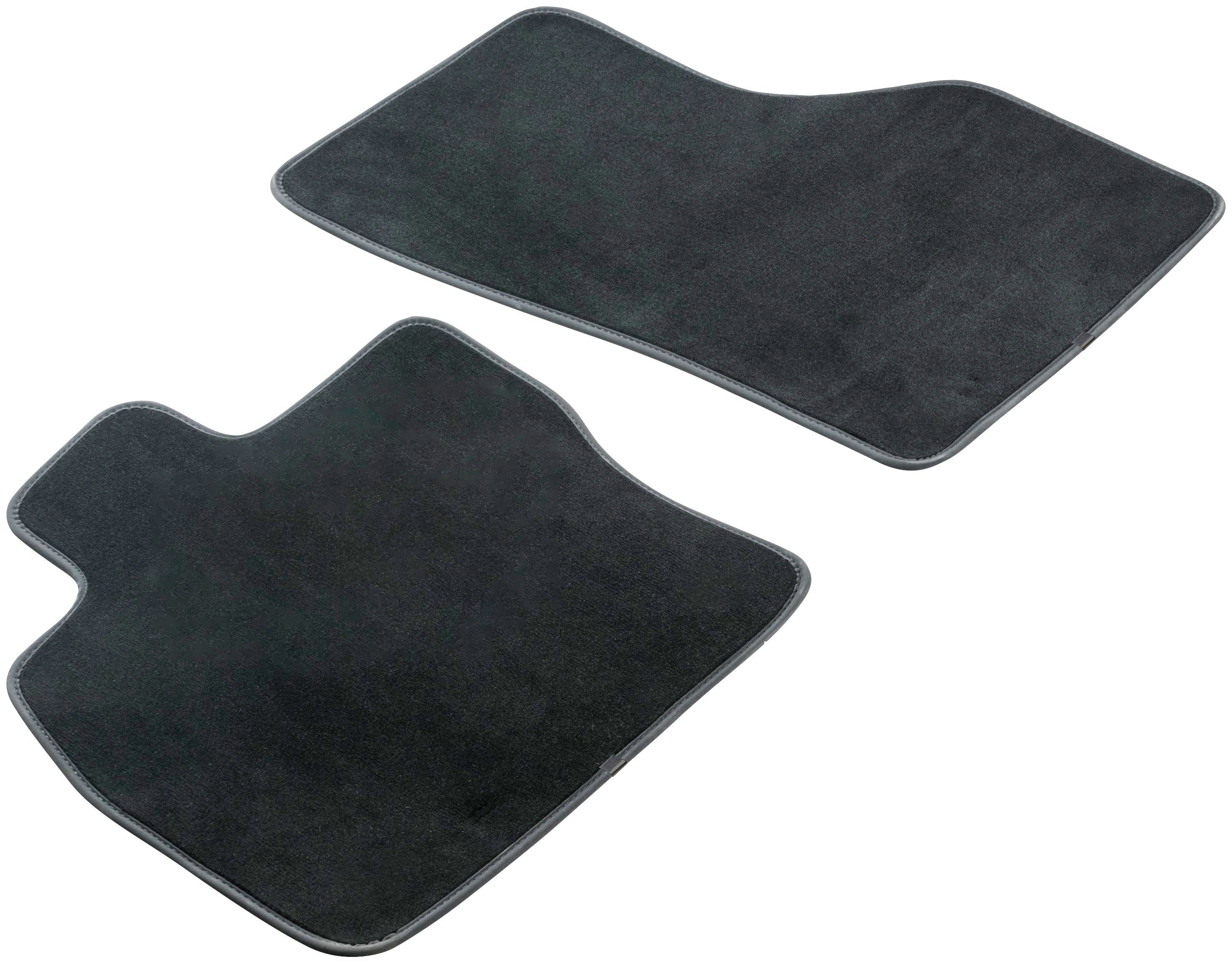 WALSER Passform-Fußmatten Premium (2 St), für Sitzer 04/2003-08/2015, T6 T5 04/2015-Heute, VW 2 VW