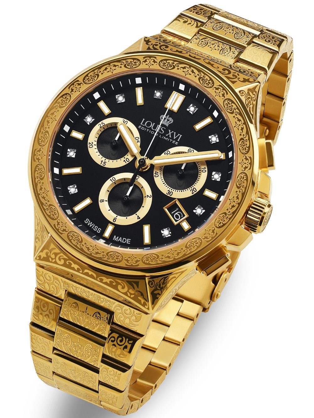 LOUIS XVI Quarzuhr Louis XVI LXVI1215 Le Monarque Chronograph Herrenuhr 42m günstig online kaufen