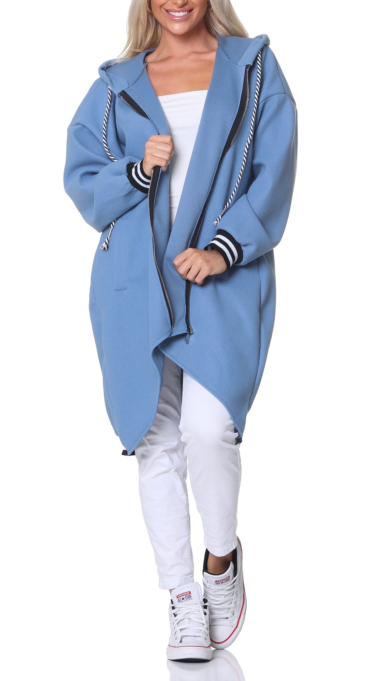 simaranda Kapuzennickijacke Damen Sweatjacke 5410 38-44 günstig online kaufen