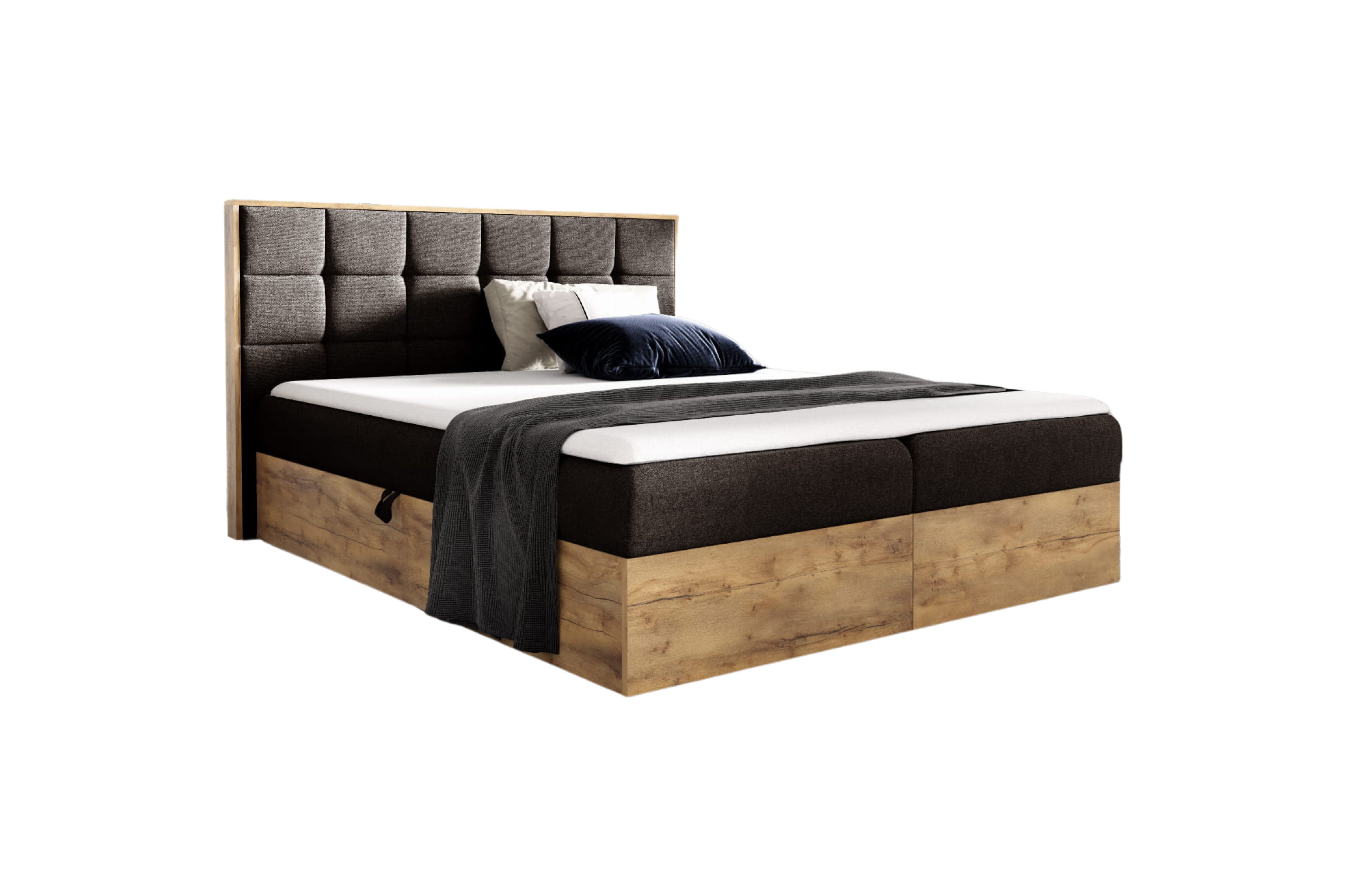 yourhouse24 Boxspringbett Wood I mit 2 günstig online kaufen