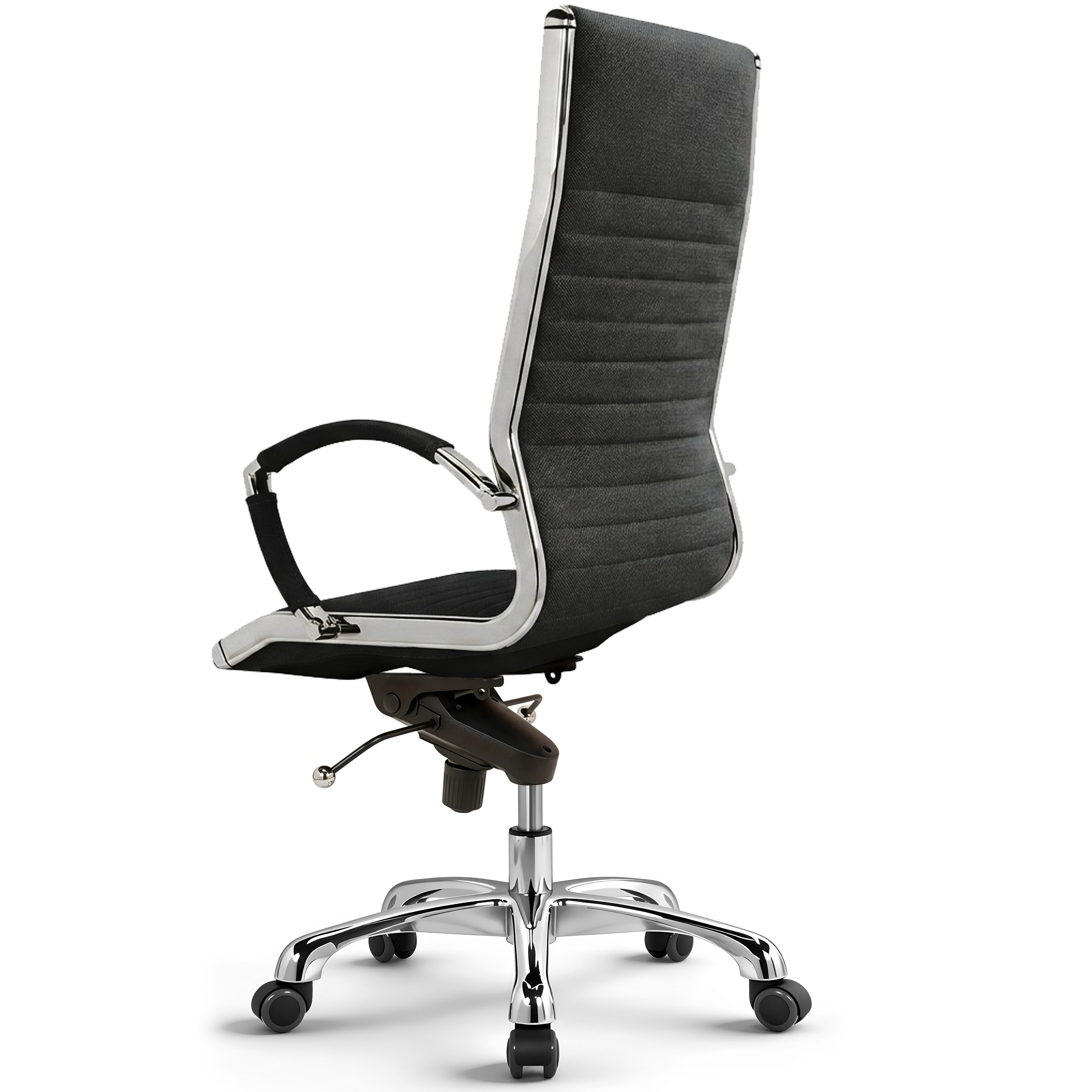 Versee Chefsessel VERSEE Montreal Bürostuhl Stoff, 150kg belastbar, ergonomisch (Drehstuhl für Arbeitszimmer und Home Office), mit Lendenstütze, höhenverstellbar, gepolstert, Wippmechanik