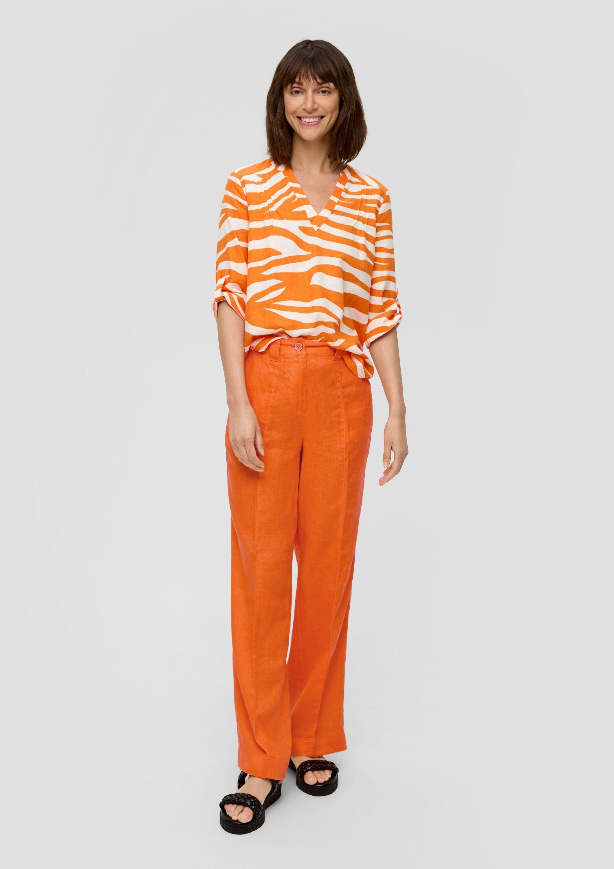 s.Oliver Chinos Hose Regular: Leinenhose mit günstig online kaufen