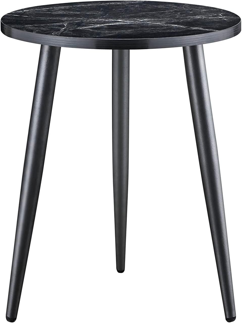 Couchtisch ZM-ET002-BK Wohnzimmertisch Sofatisch, Marmoroptik Tischplatte