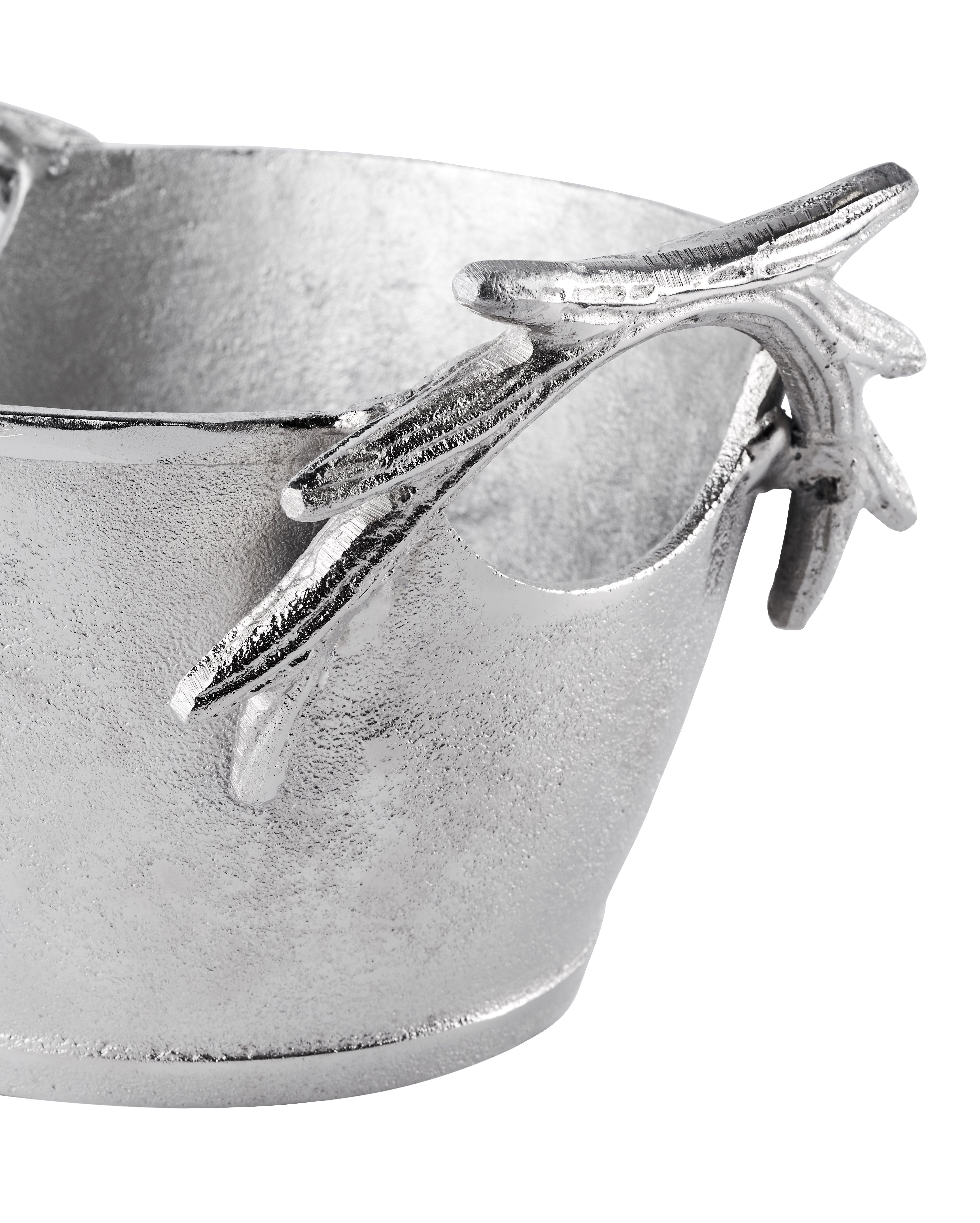 MichaelNoll Dekoschale Schale Geweih Deko Aluminium Silber Dekoschale Metal günstig online kaufen