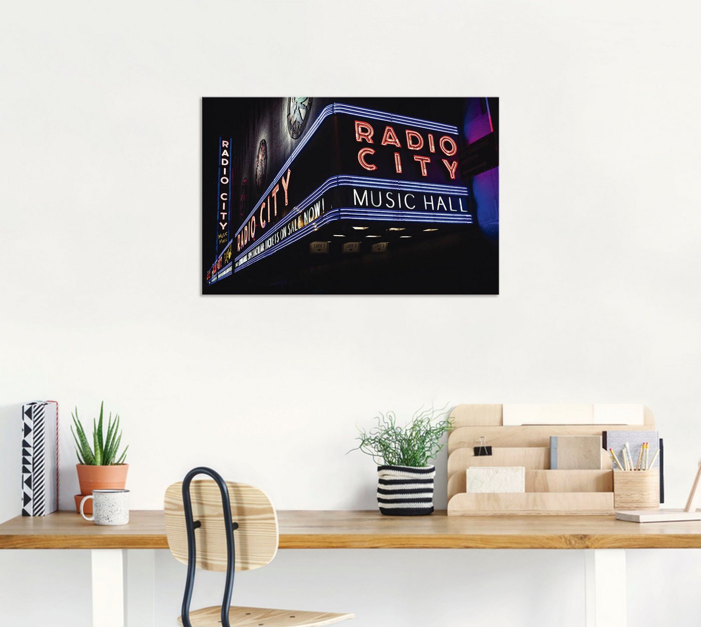 Artland Wandbild »Radiocity«, Amerika (1 Stück), in vielen Größen & Produktarten - Alubild / Outdoorbild für den Außenbereich, Leinwandbild, Poster, Wandaufkleber / Wandtattoo auch für Badezimmer geeignet-kaufen