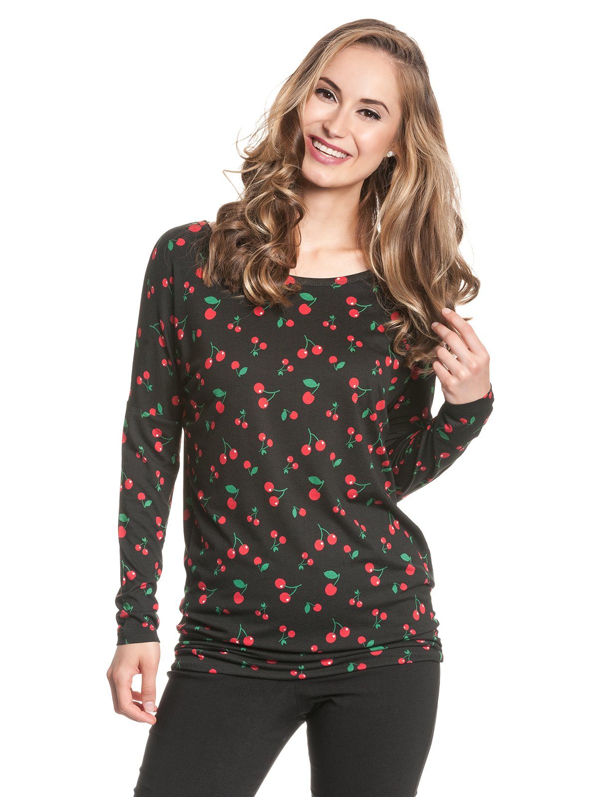 Pussy Deluxe Langarmshirt Cherries günstig online kaufen