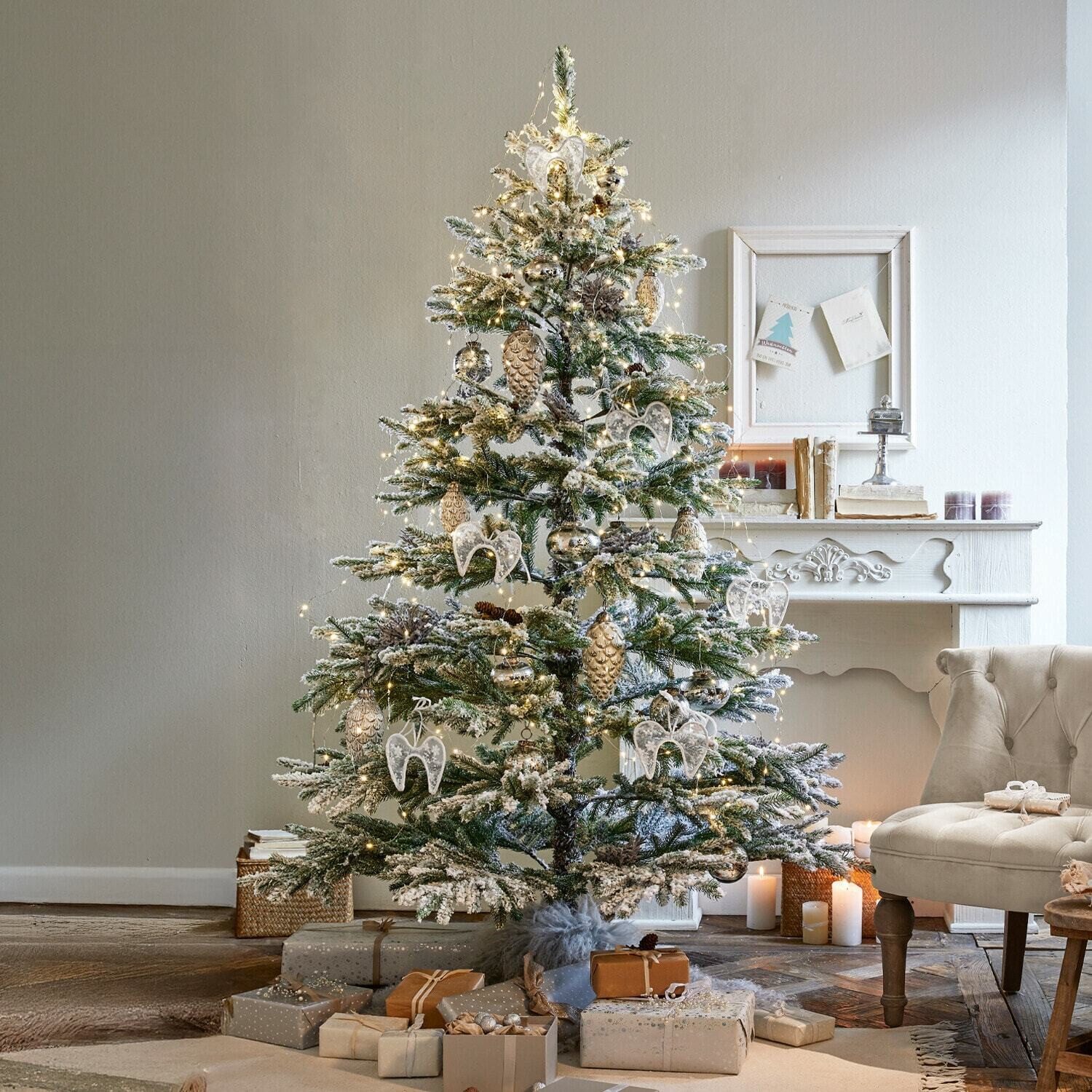 Mirabeau Künstlicher Weihnachtsbaum Weihnachtsbaum Lokossa grün/weiß, none