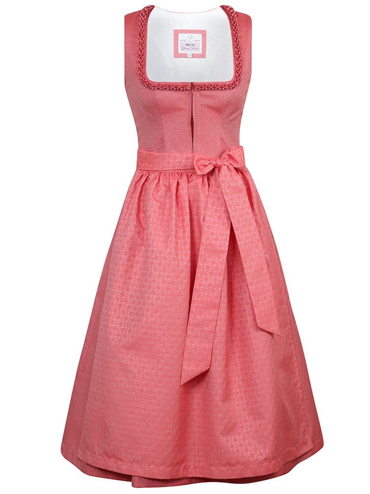 MarJo Dirndl Dirndl Altach 65cm Länge koralle