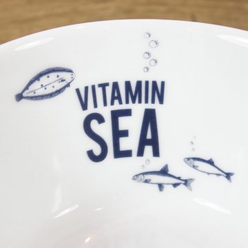 Bow & Hummingbird Schale Porzellanschale Vitamin Sea, hochwertiges Porzellan