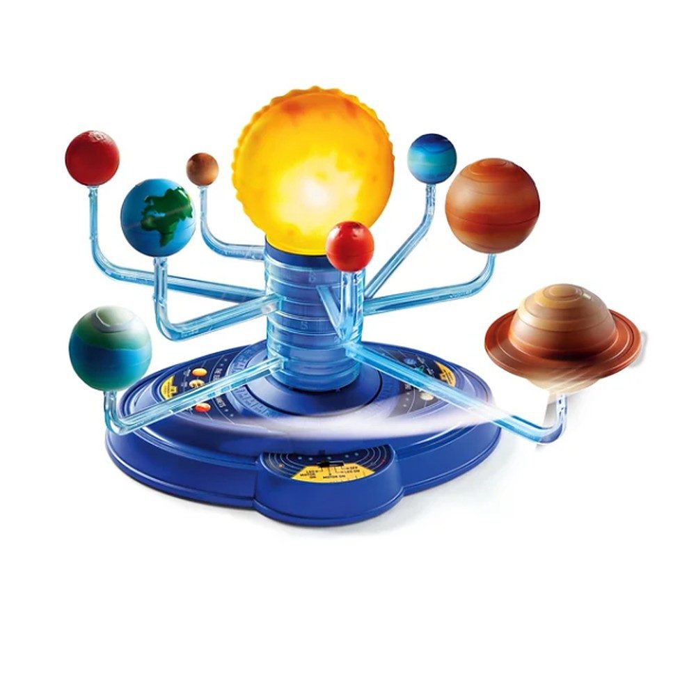 Clementoni® Experimentierkasten Planetarium Weltraummodell Astronomiebaukasten, (Spar-Set, 1-tlg), Leuchtende Sonne, kreisende Planeten, App, ab 8