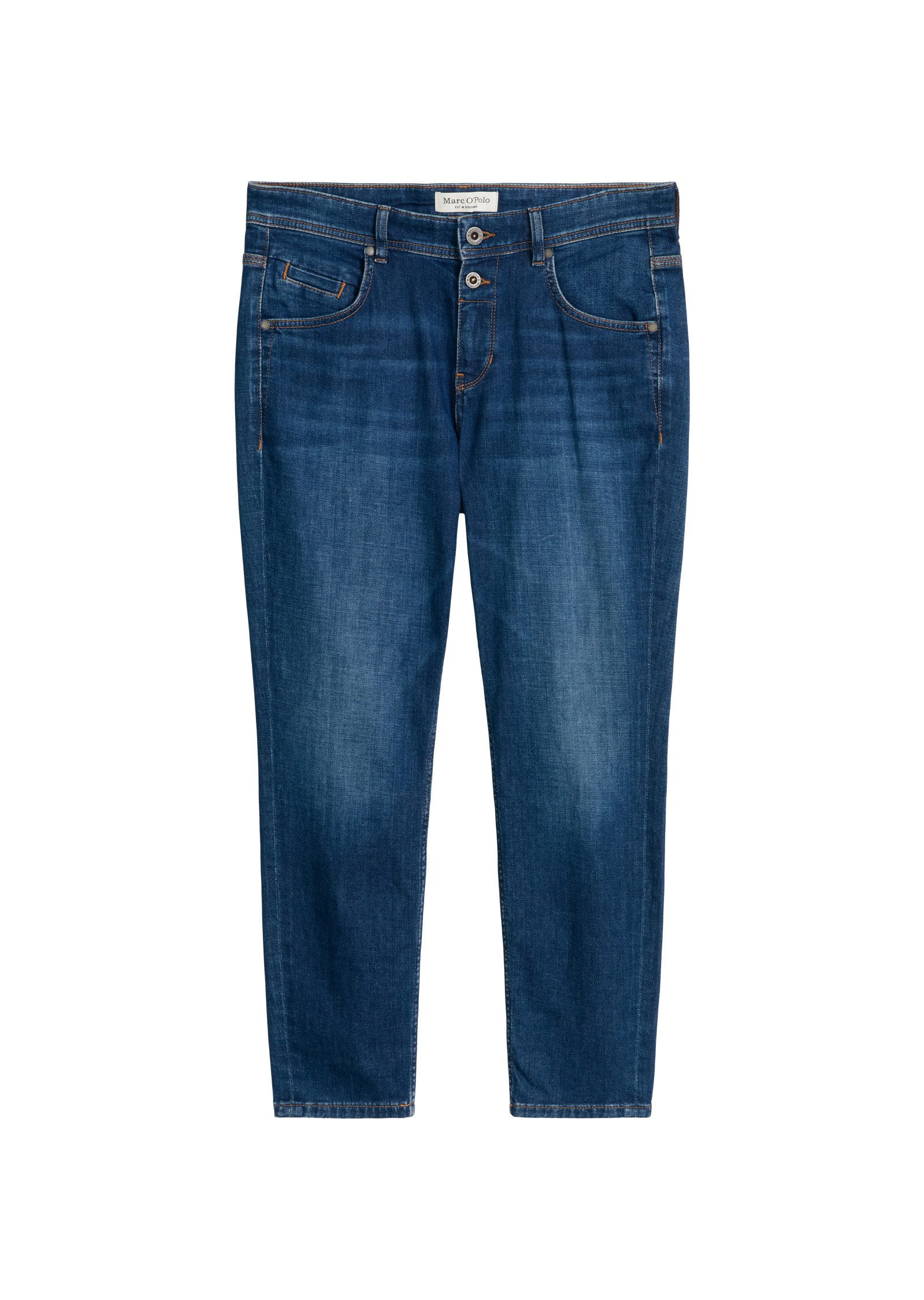 Boyfriend-Jeans aus softem Baumwoll-Stretch