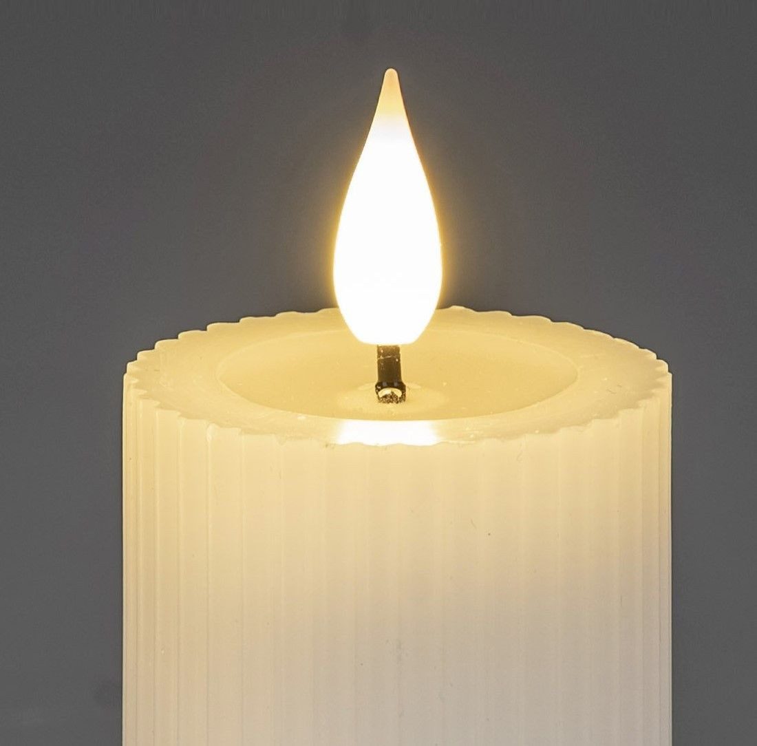 formano LED-Kerze Streifen, mit Timerfunktion, Weiß, günstig online kaufen
