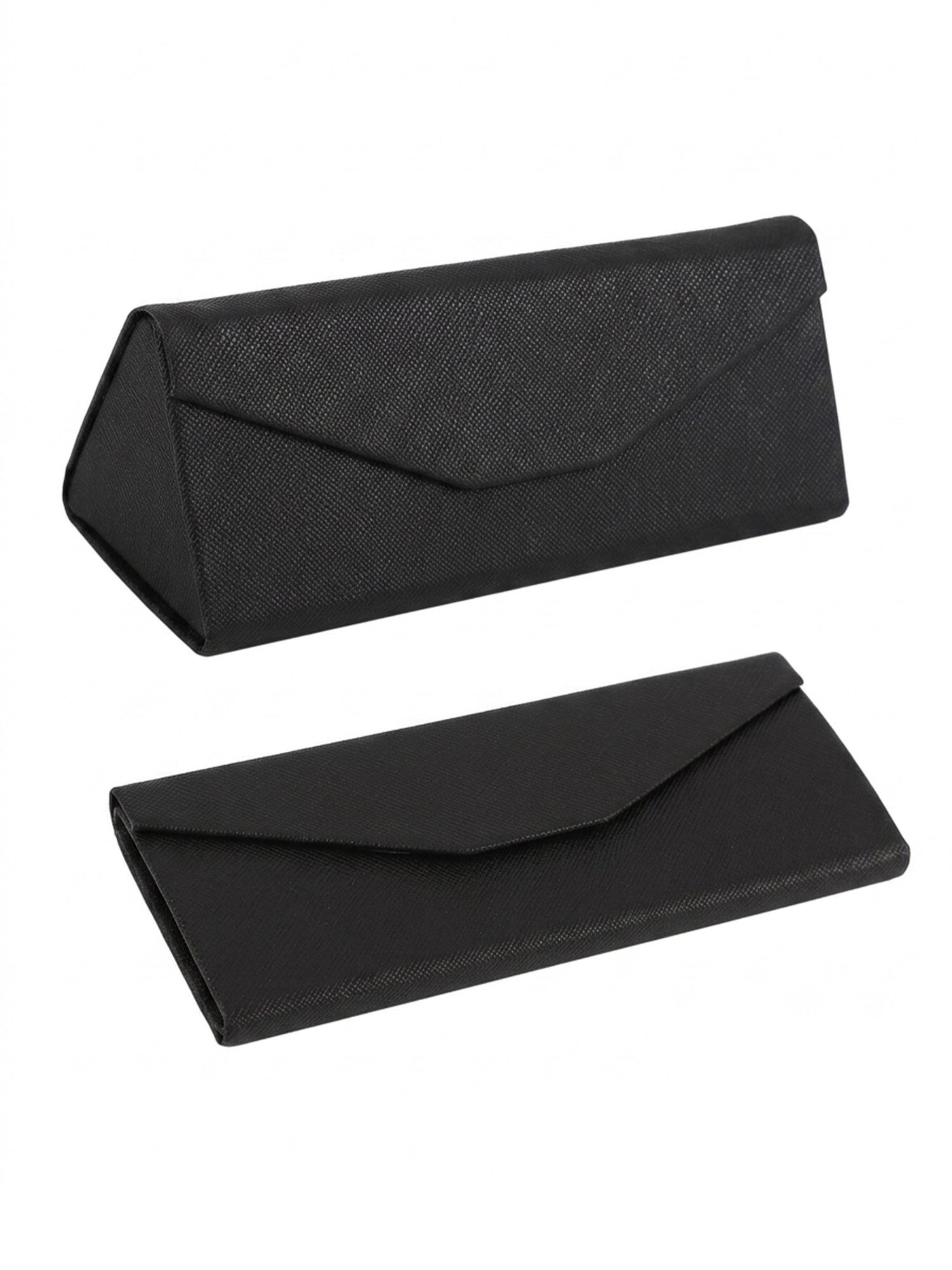 Adel Accessoires Brillenetui Faltbares Brillenetui – Elegantes Triangel-Design mit Magnetverschluss, Faltbar, platzsparend, Hartschale, Brillenschutz, Made in Italy