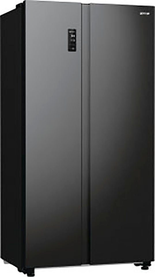 GORENJE Side-by-Side EABXL, 9185 178,6 breit, Kompressor schwarz Inverter 91 cm cm hoch, NRR