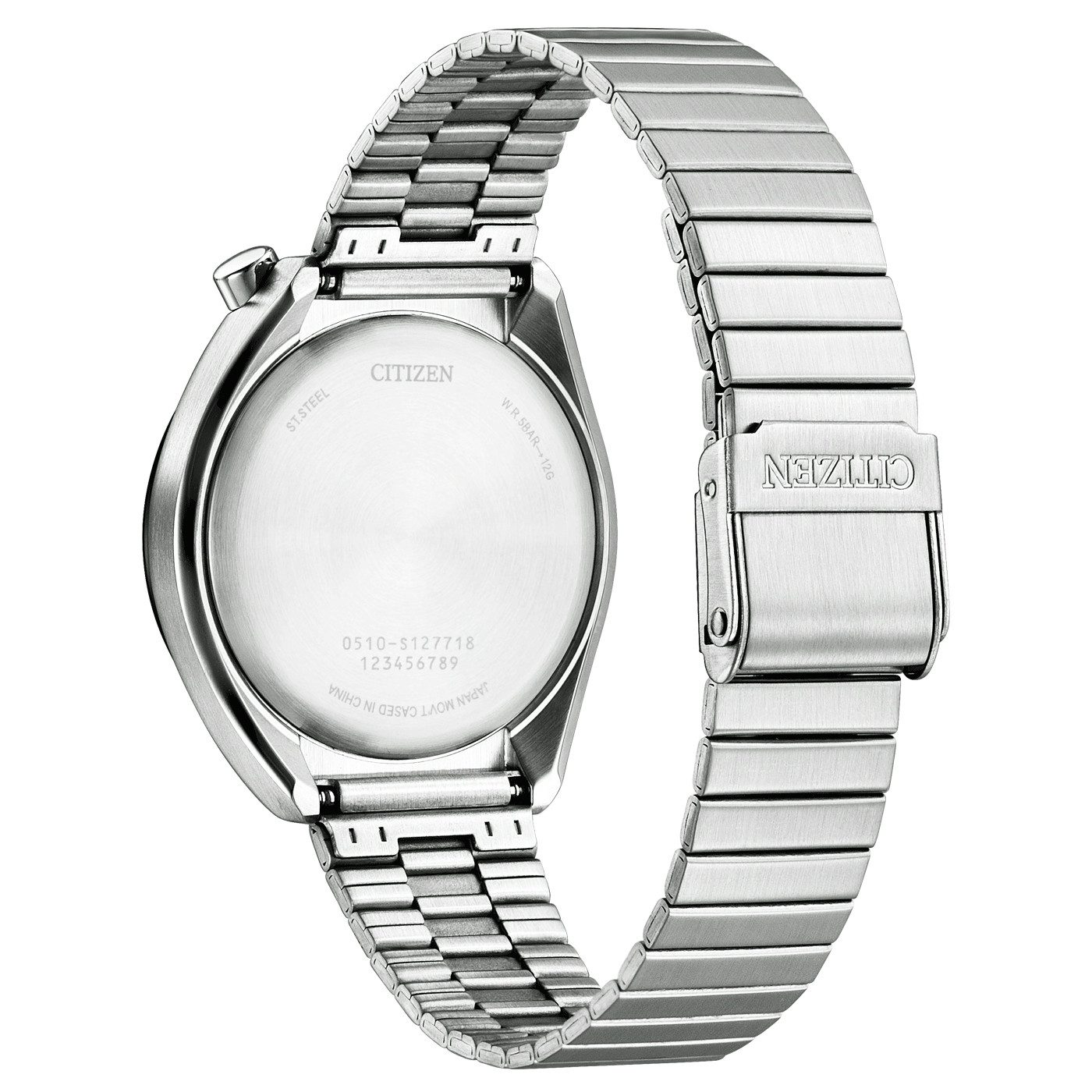 Citizen Chronograph Bullhead Retro AN3660-81A, Quarzuhr, Armbanduhr, Damenuhr, Herrenuhr, Edelstahlarmband, analog