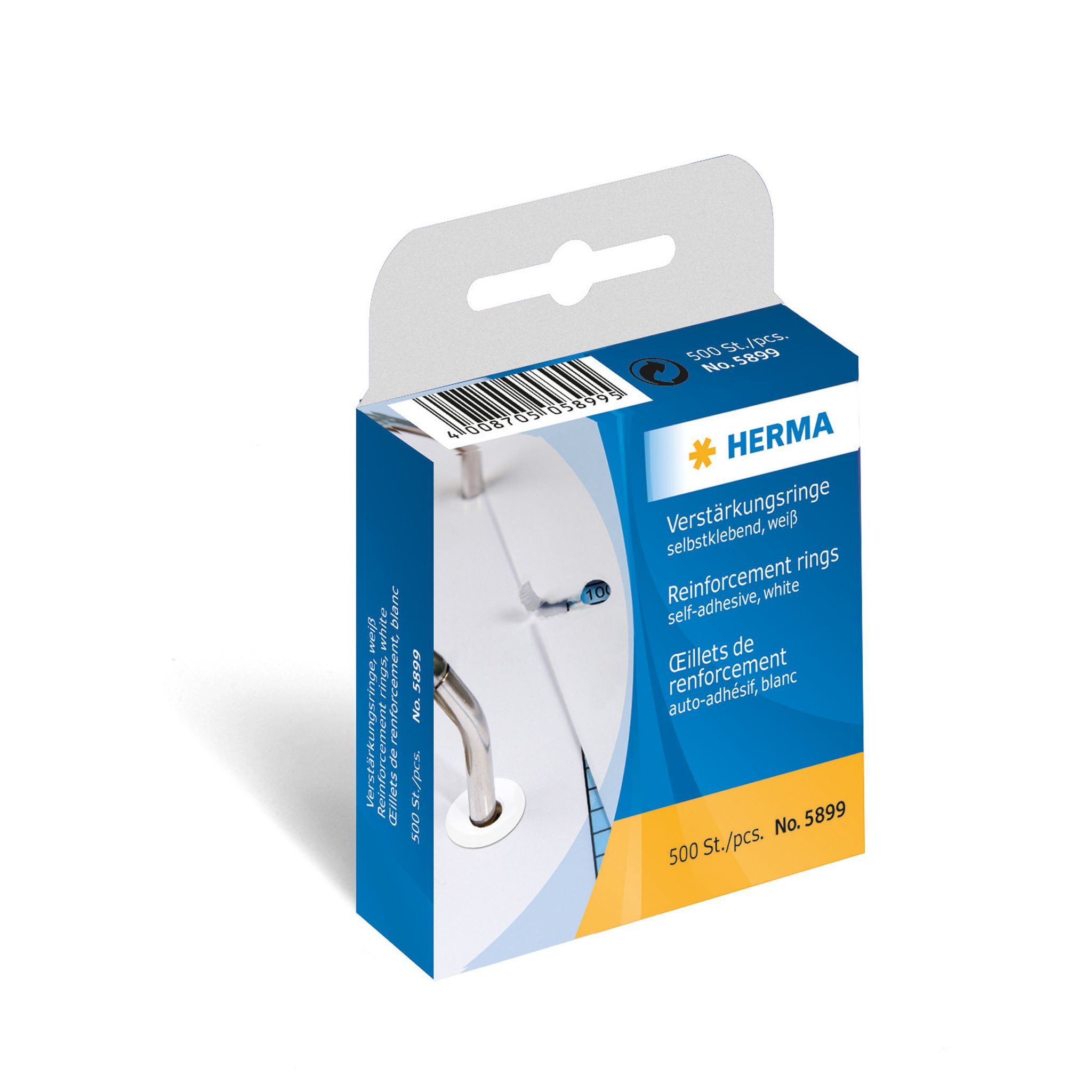 HERMA Locher Herma Verstärkungsringe selbstklebend Ø 12 mm Kunststoff-Folie 500
