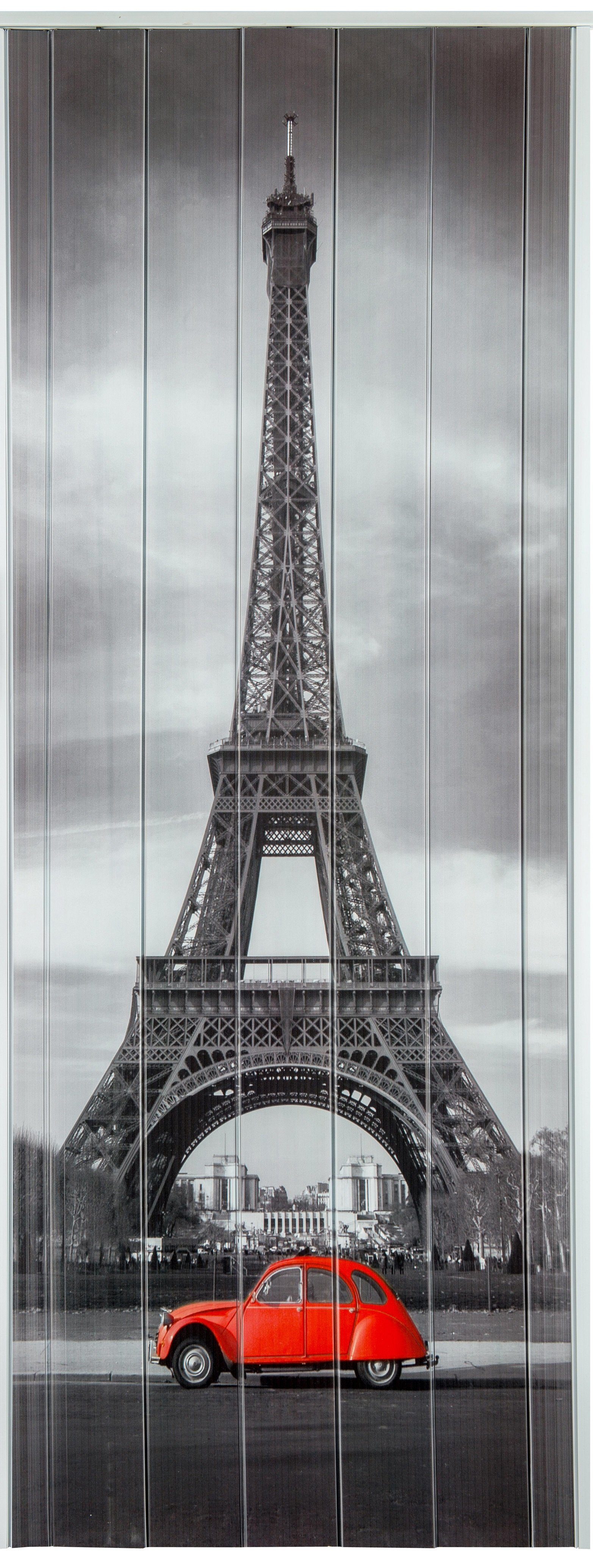 Standom Falttür Schiebetür Tür mit Motiv Eiffelturm Türbreite bis 83 cm H. 203 cm (1 Karton, 1-St., 1 Set), Öffnung - Motivseite von rechts nach links