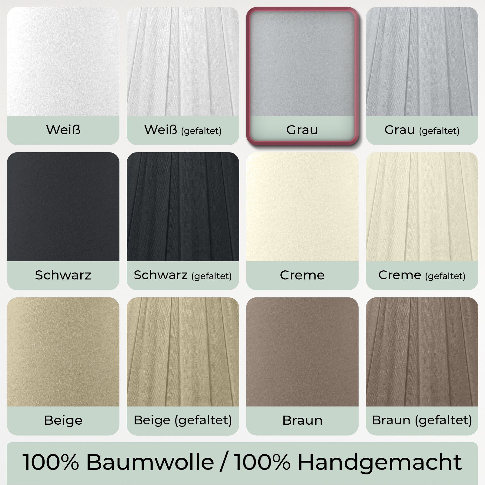 Wogati Lampenschirm Wogati Premium Stehlampe Lampenschirm Konisch – Bild 5 von 5