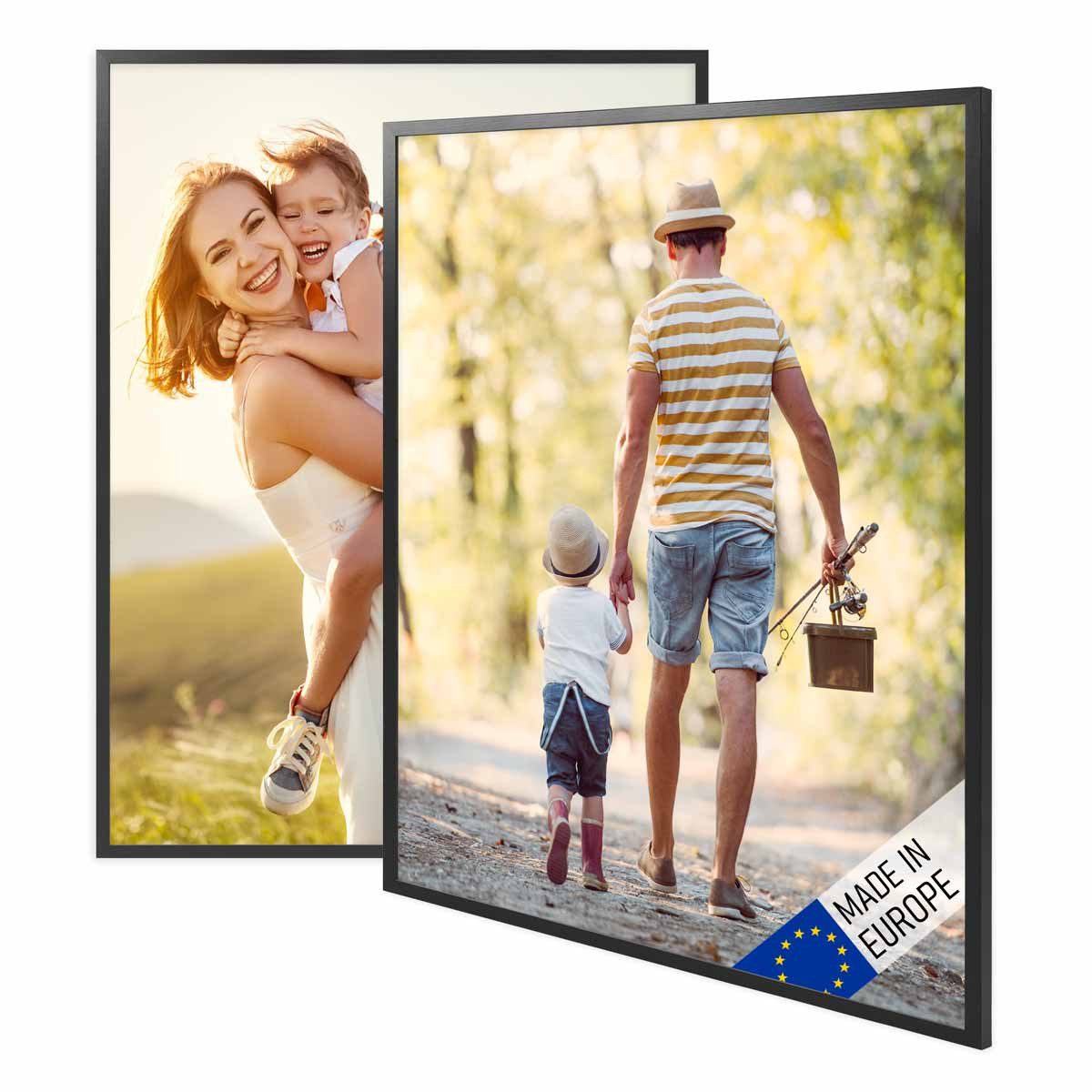 PHOTOLINI Bilderrahmen 2er Set Massivholz-Rahmen Modern günstig online kaufen