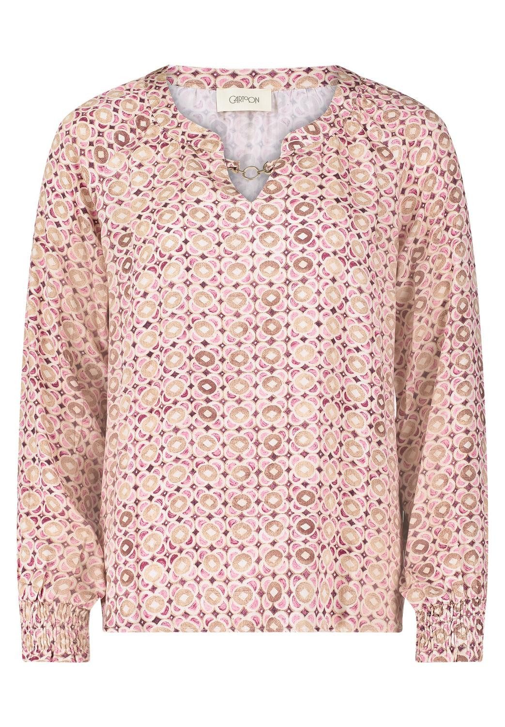 Blusentop Bluse Kurz 1/1 Arm