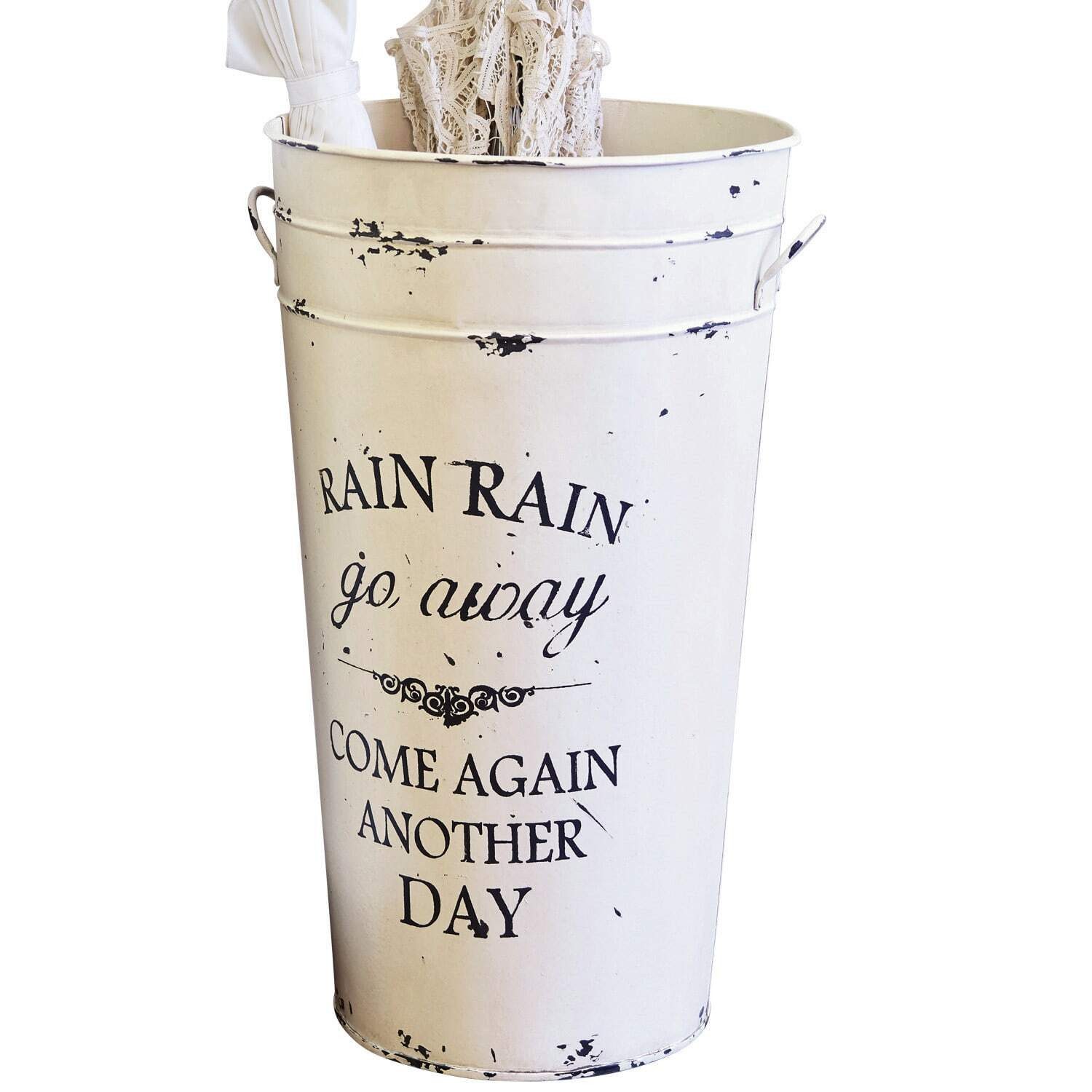 Mirabeau Organizer Schirmständer Rain antikweiß günstig online kaufen