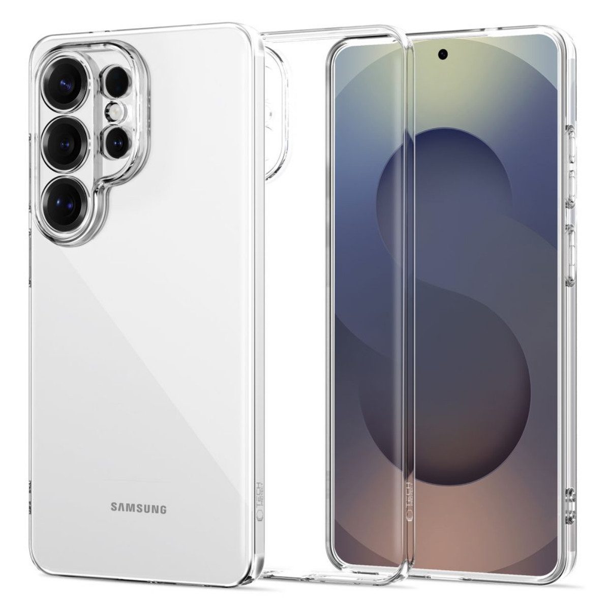 TECH PROTECT Handyhülle FlexAir Ultradünne Hülle für Samsung Galaxy S26 Ultra Transparent Case 6,9 Zoll, UV-beständiges Material bewahrt die Transparenz länger