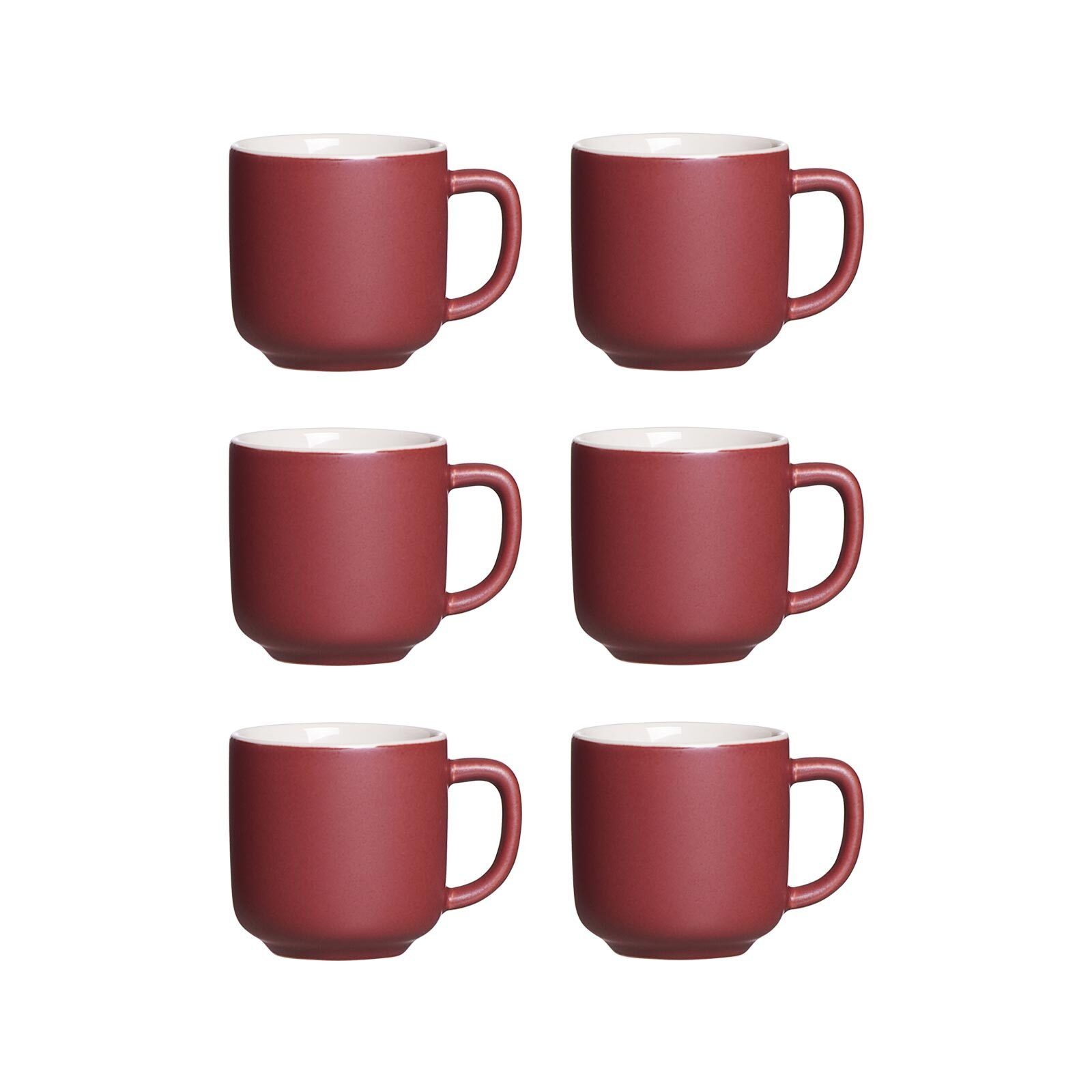 Ritzenhoff & Breker Espressotasse Jasper Espressotassen 100 ml 6er Set, 6-tlg., Keramik