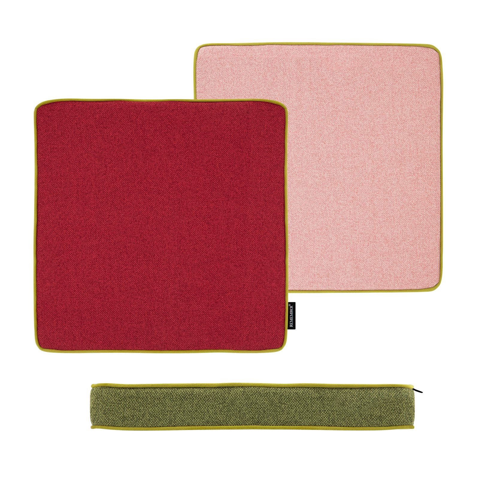 Remember Sitzkissen, Remember 4-farbige Sitzkissen Cranberry